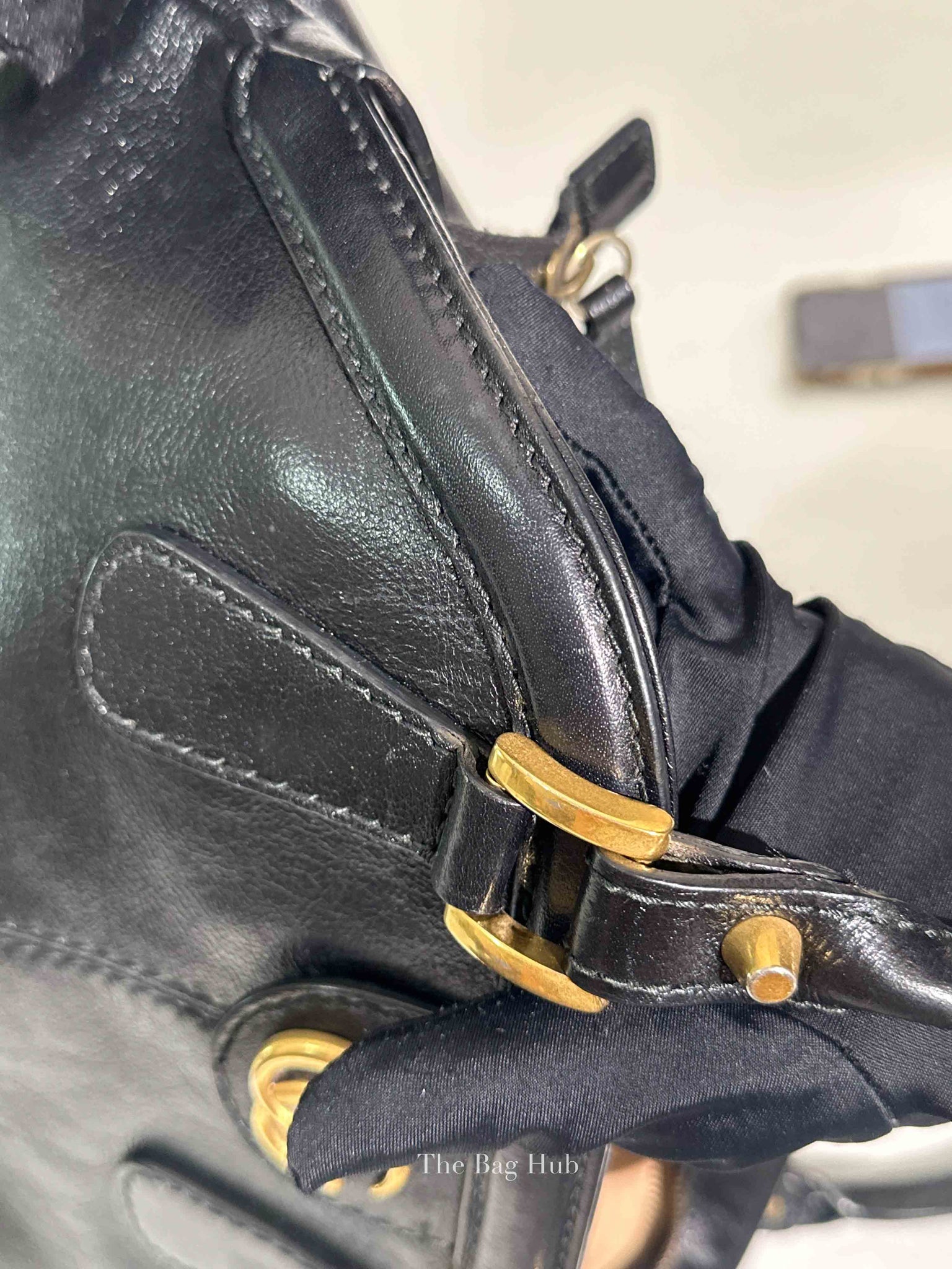 Gucci Black Leather Re(Belle) Medium Shoulder Bag