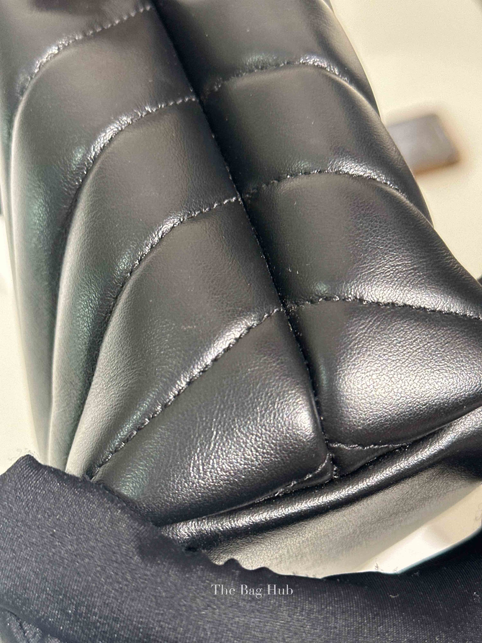 Saint Laurent Black Calfskin Y Quilted Monogram Small Loulou Chain Satchel Bag