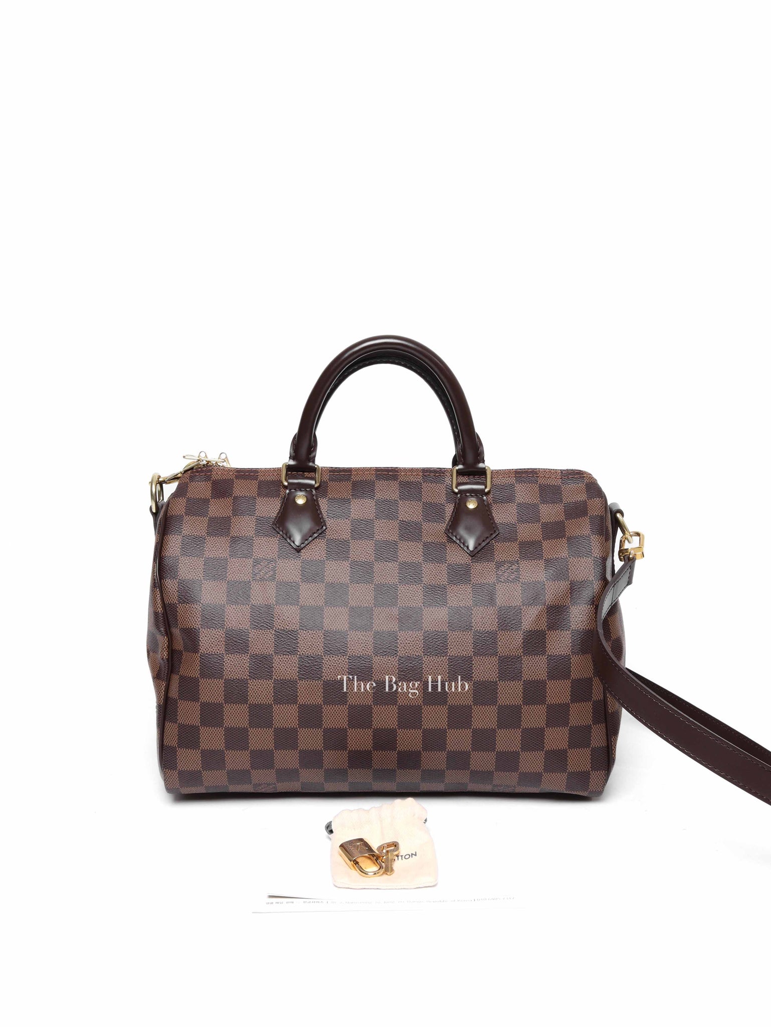 Louis Vuitton Damier Ebene Canvas Speedy Bandouliere 30 Handbag
