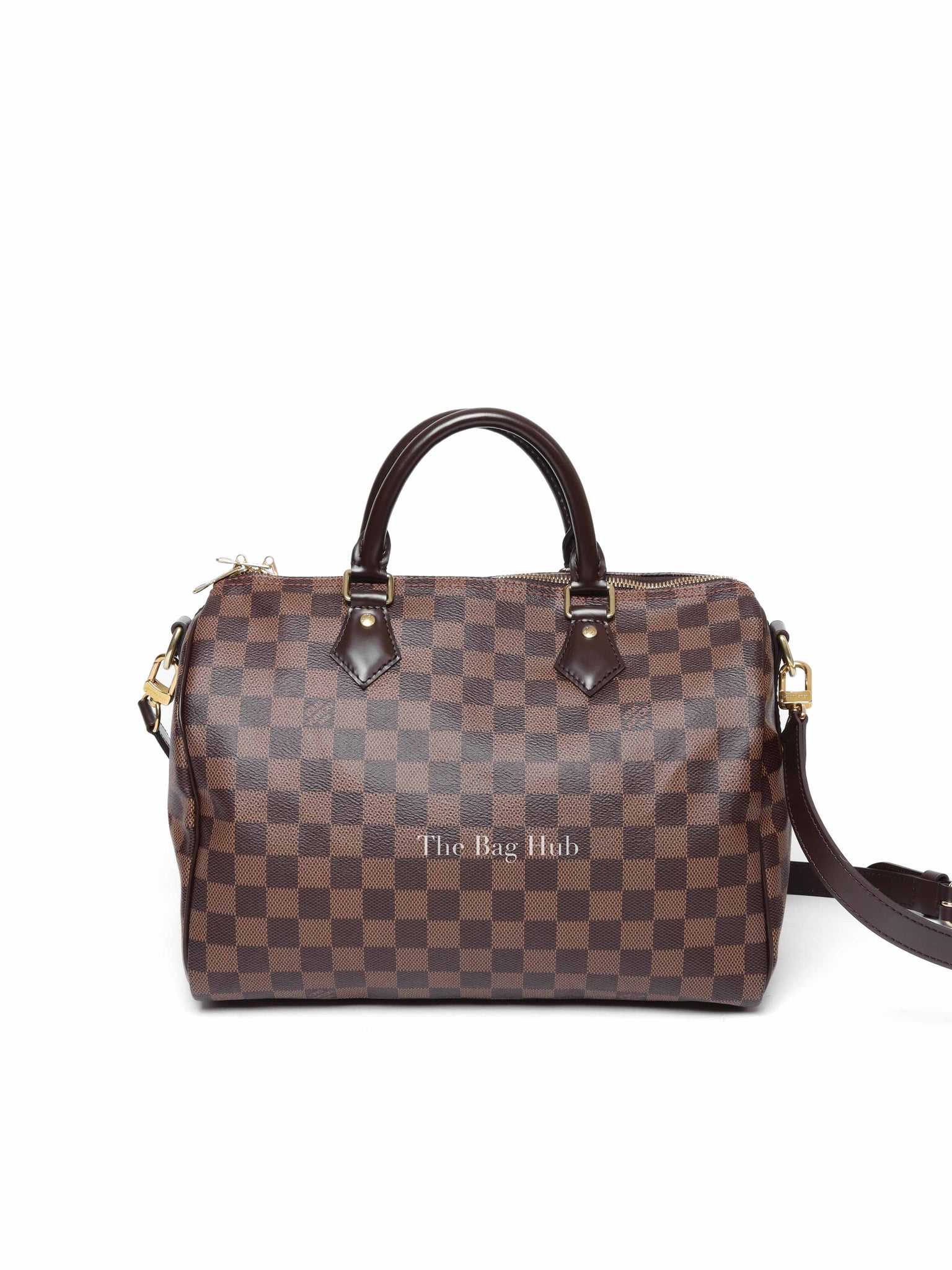 Louis Vuitton Damier Ebene Canvas Speedy Bandouliere 30 Handbag