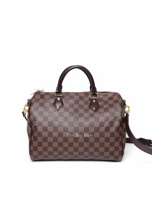 Louis Vuitton Damier Ebene Canvas Speedy Bandouliere 30 Handbag