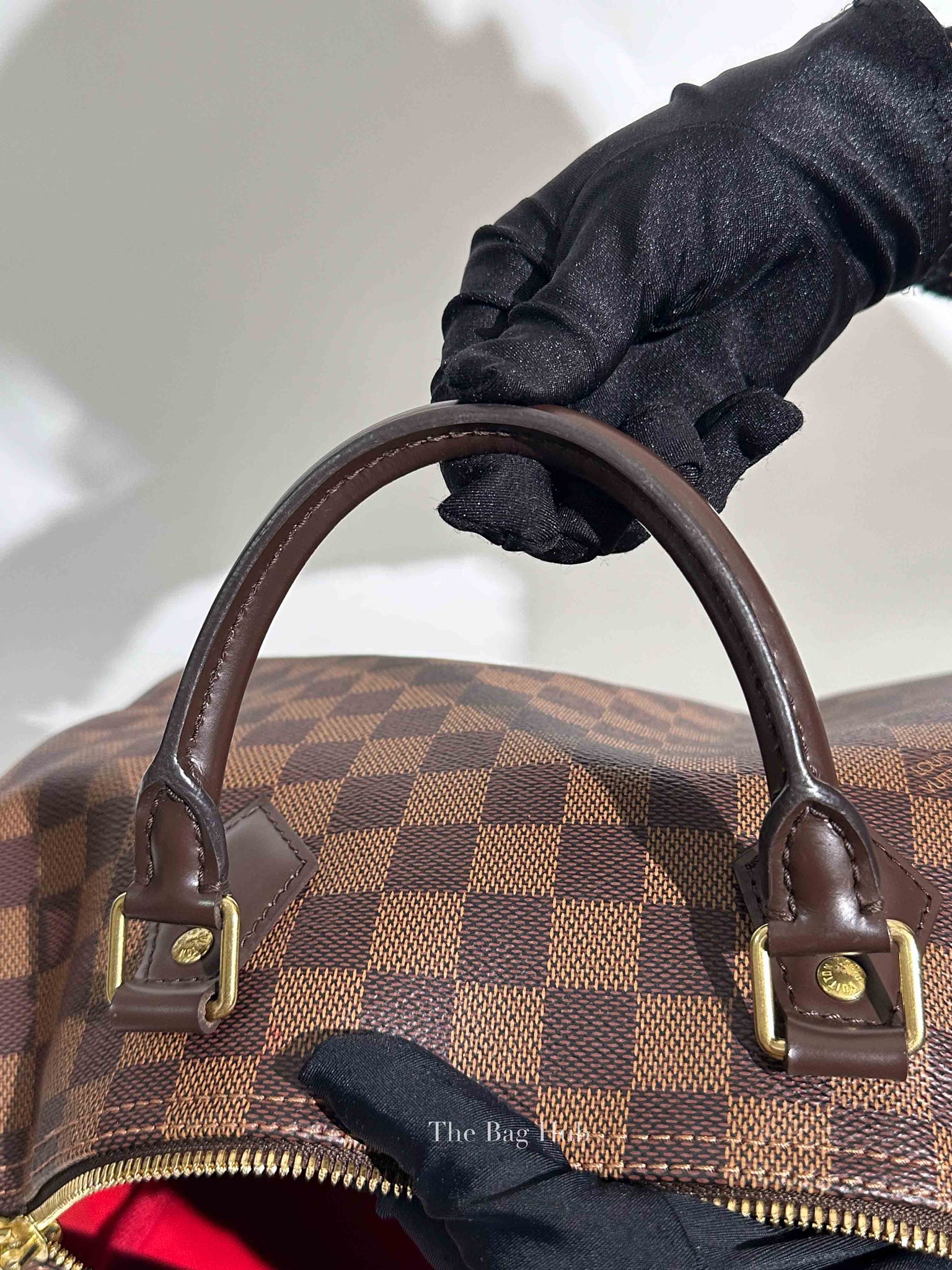 Louis Vuitton Damier Ebene Canvas Speedy Bandouliere 30 Handbag