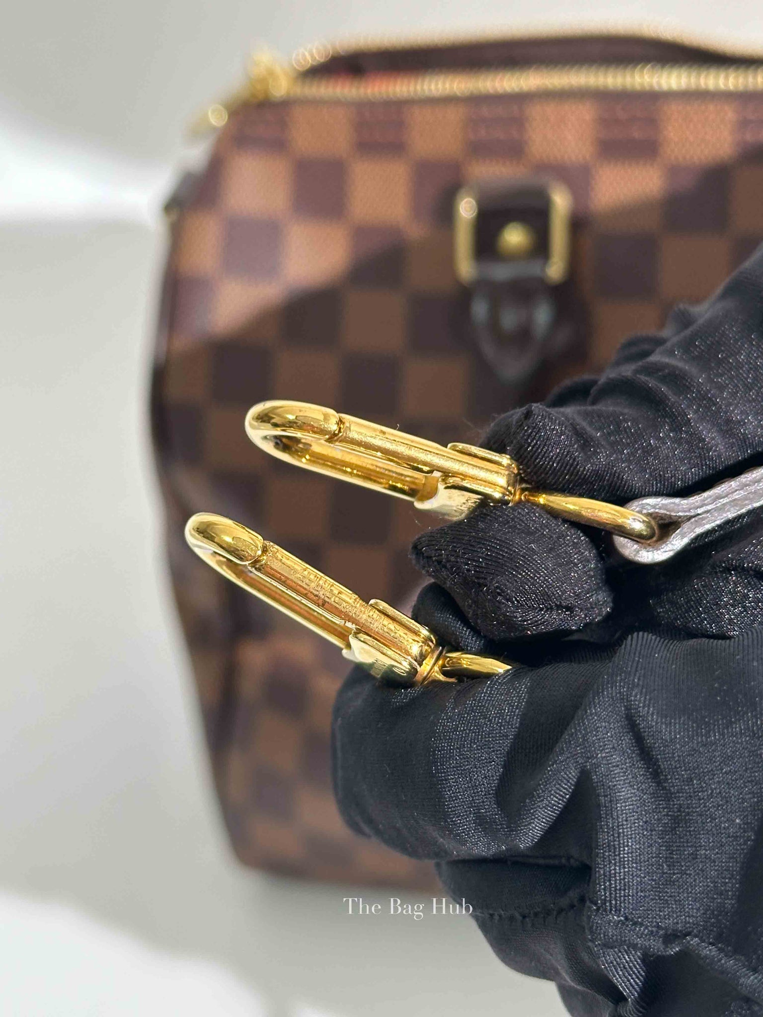 Louis Vuitton Damier Ebene Canvas Speedy Bandouliere 30 Handbag