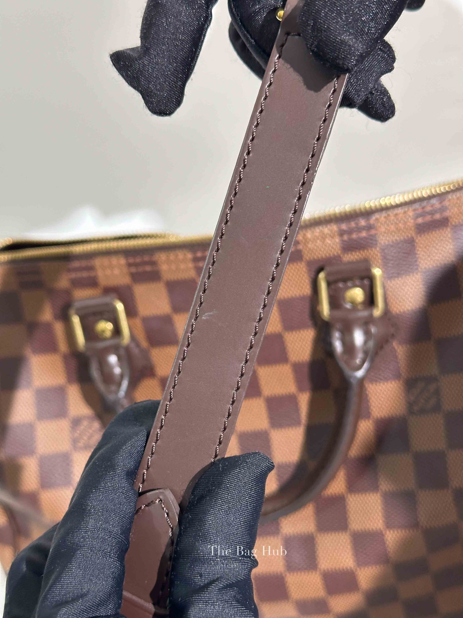Louis Vuitton Damier Ebene Canvas Speedy Bandouliere 30 Handbag