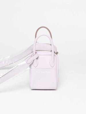 Hermes Mauve Pale Swift Leather Mini Lindy Bag PHW