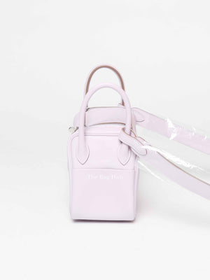 Hermes Mauve Pale Swift Leather Mini Lindy Bag PHW