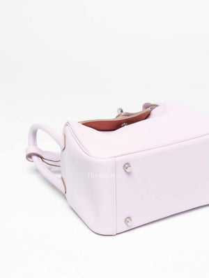 Hermes Mauve Pale Swift Leather Mini Lindy Bag PHW