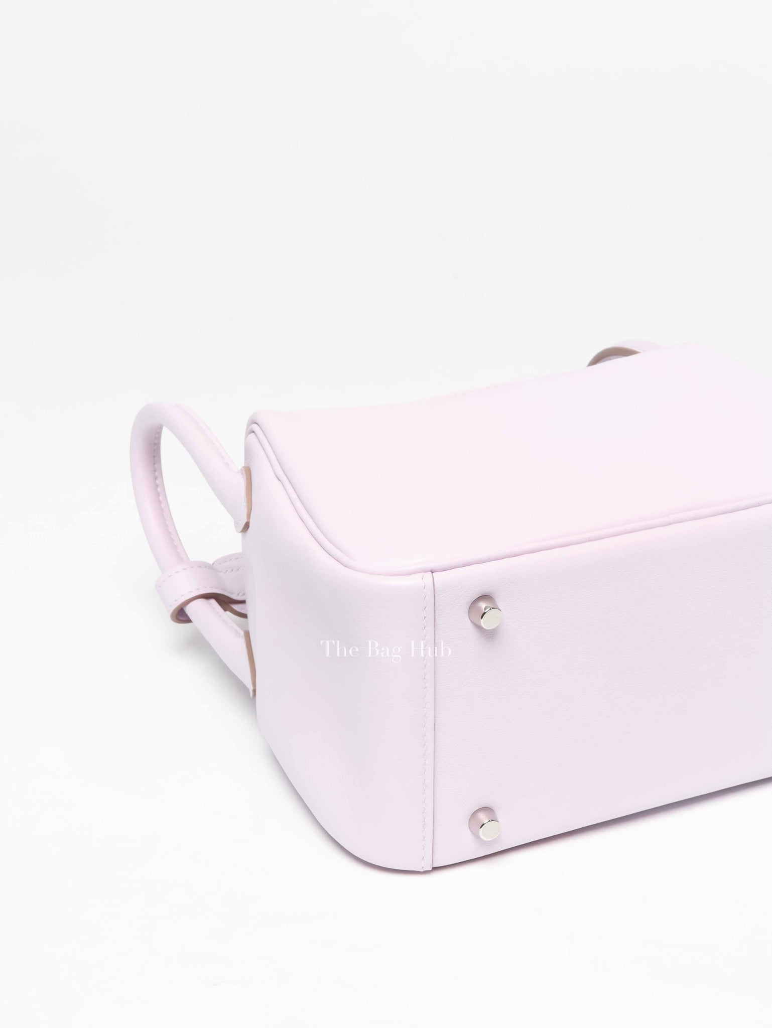 Hermes Mauve Pale Swift Leather Mini Lindy Bag PHW