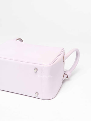 Hermes Mauve Pale Swift Leather Mini Lindy Bag PHW