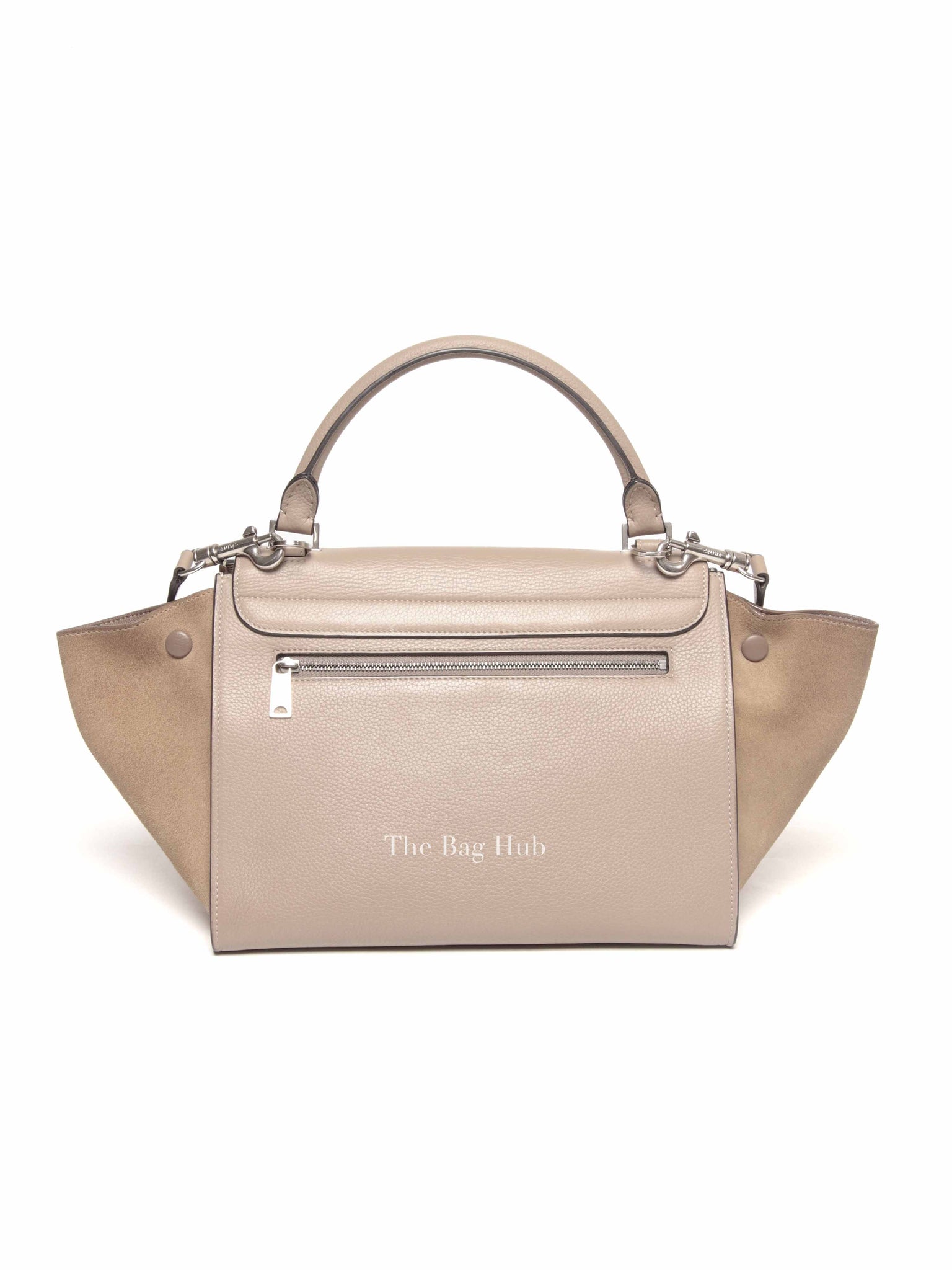 Celine Beige Suede/Leather Trapeze Small Bag