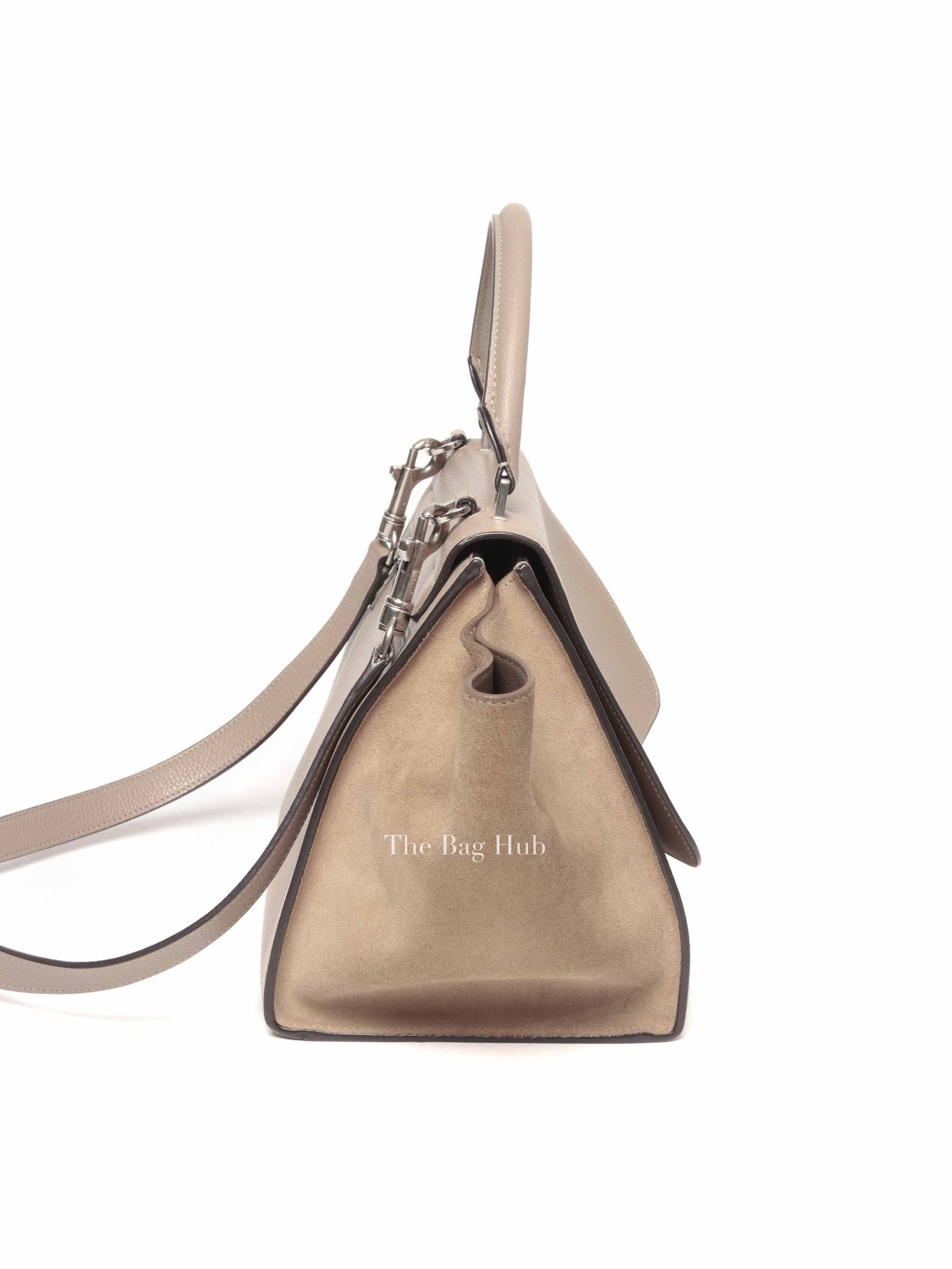 Celine Beige Suede/Leather Trapeze Small Bag