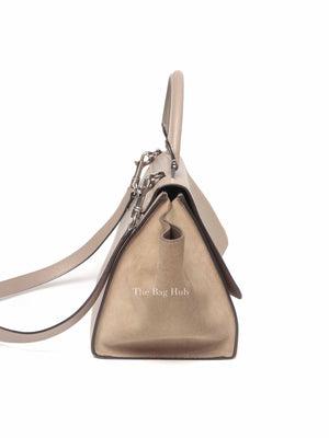 Celine Beige Suede/Leather Trapeze Small Bag