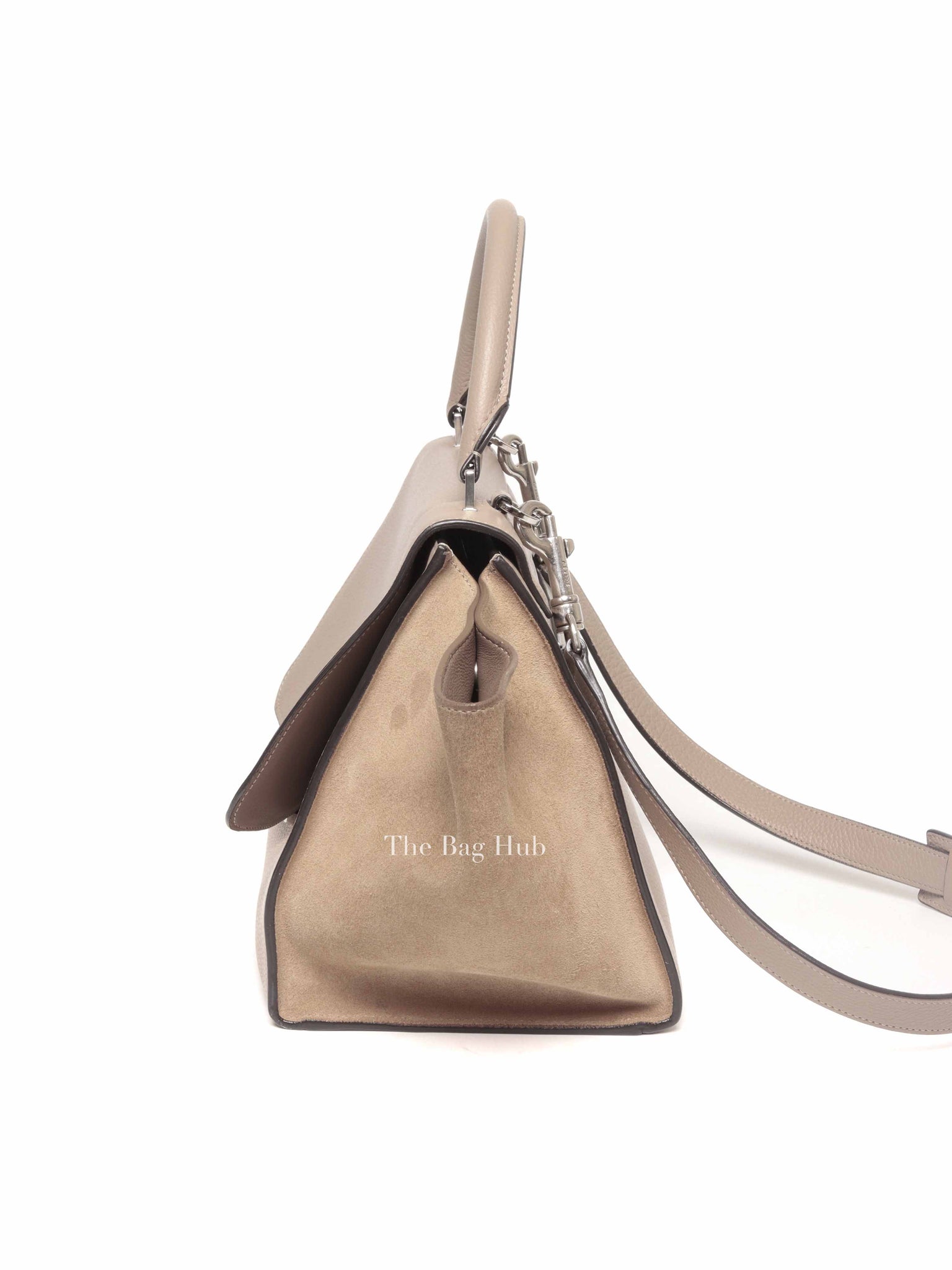 Celine Beige Suede/Leather Trapeze Small Bag