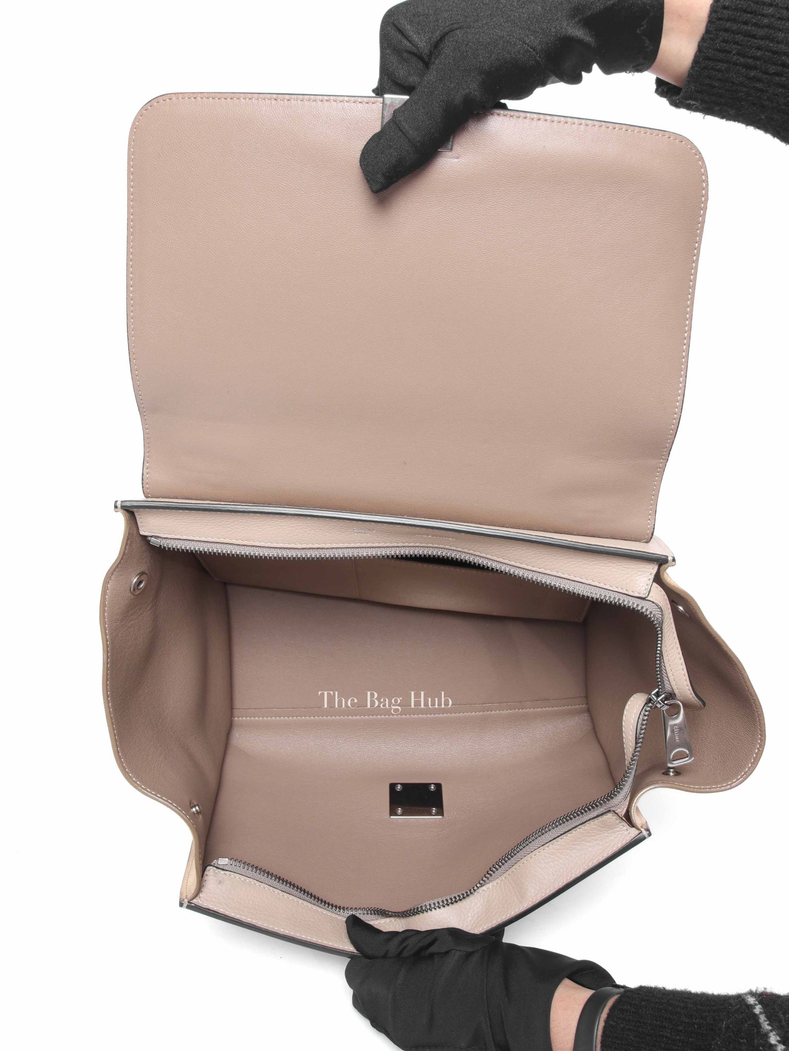 Celine Beige Suede/Leather Trapeze Small Bag