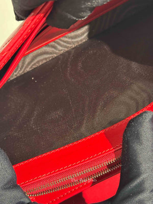 Gucci Red Leather GG Marmont Super Mini Bag