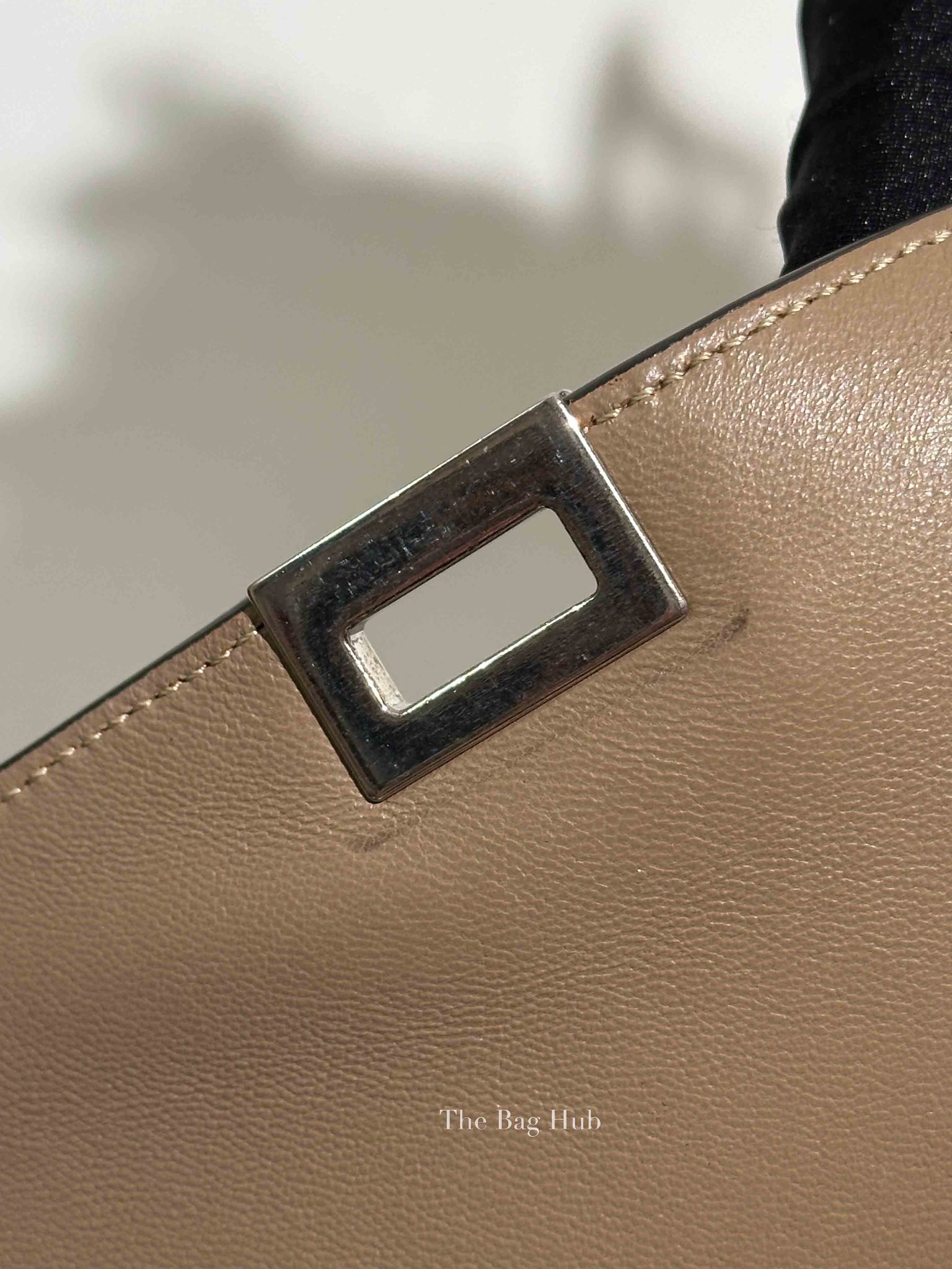Celine Beige Suede/Leather Trapeze Small Bag