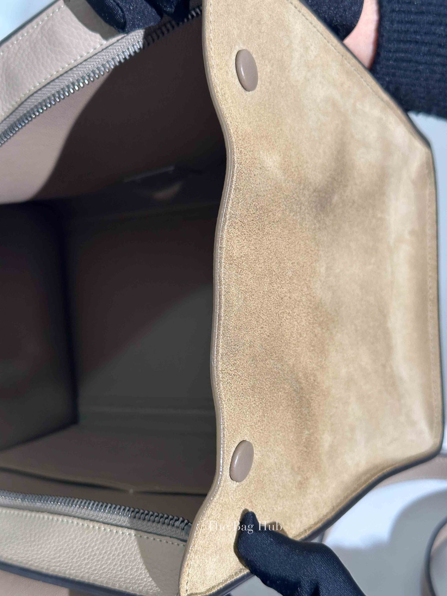 Celine Beige Suede/Leather Trapeze Small Bag