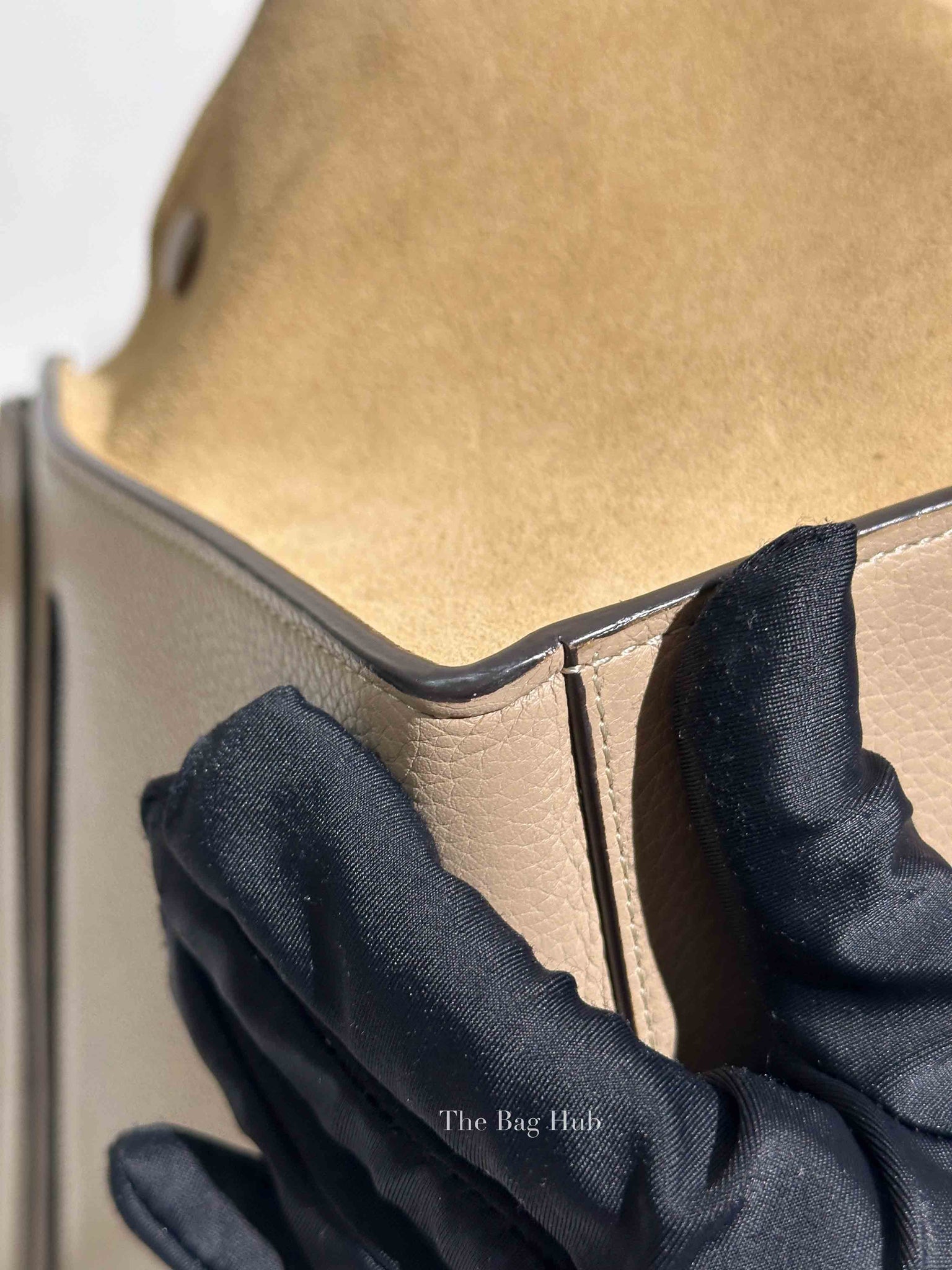 Celine Beige Suede/Leather Trapeze Small Bag