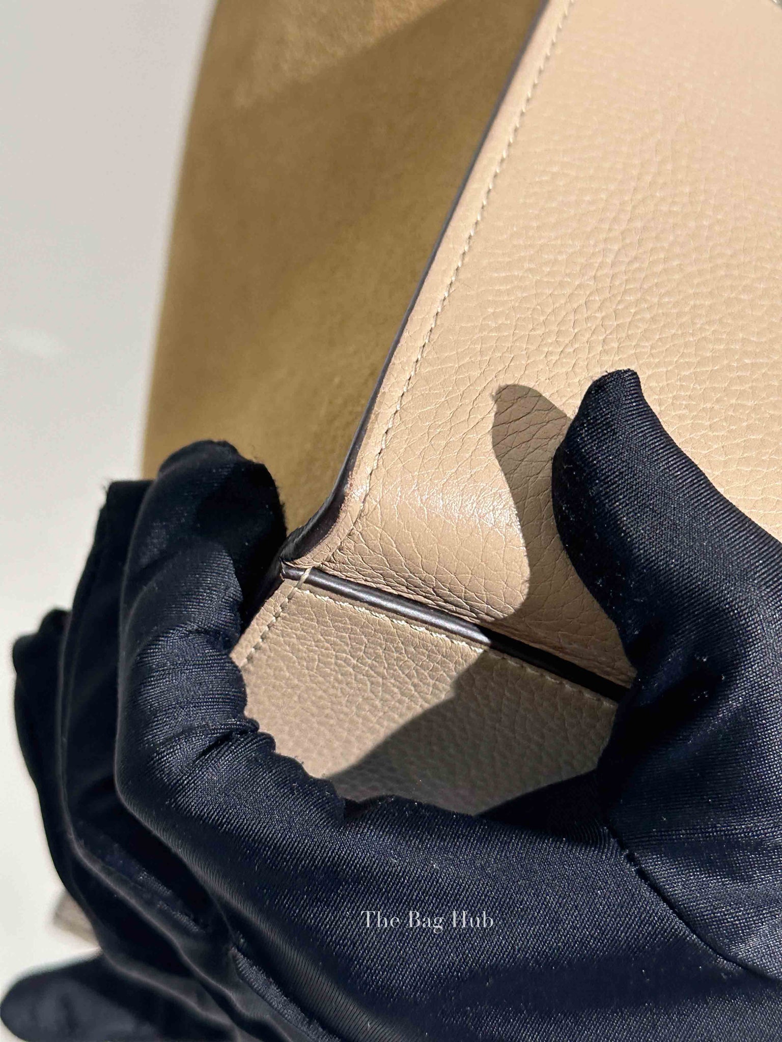 Celine Beige Suede/Leather Trapeze Small Bag
