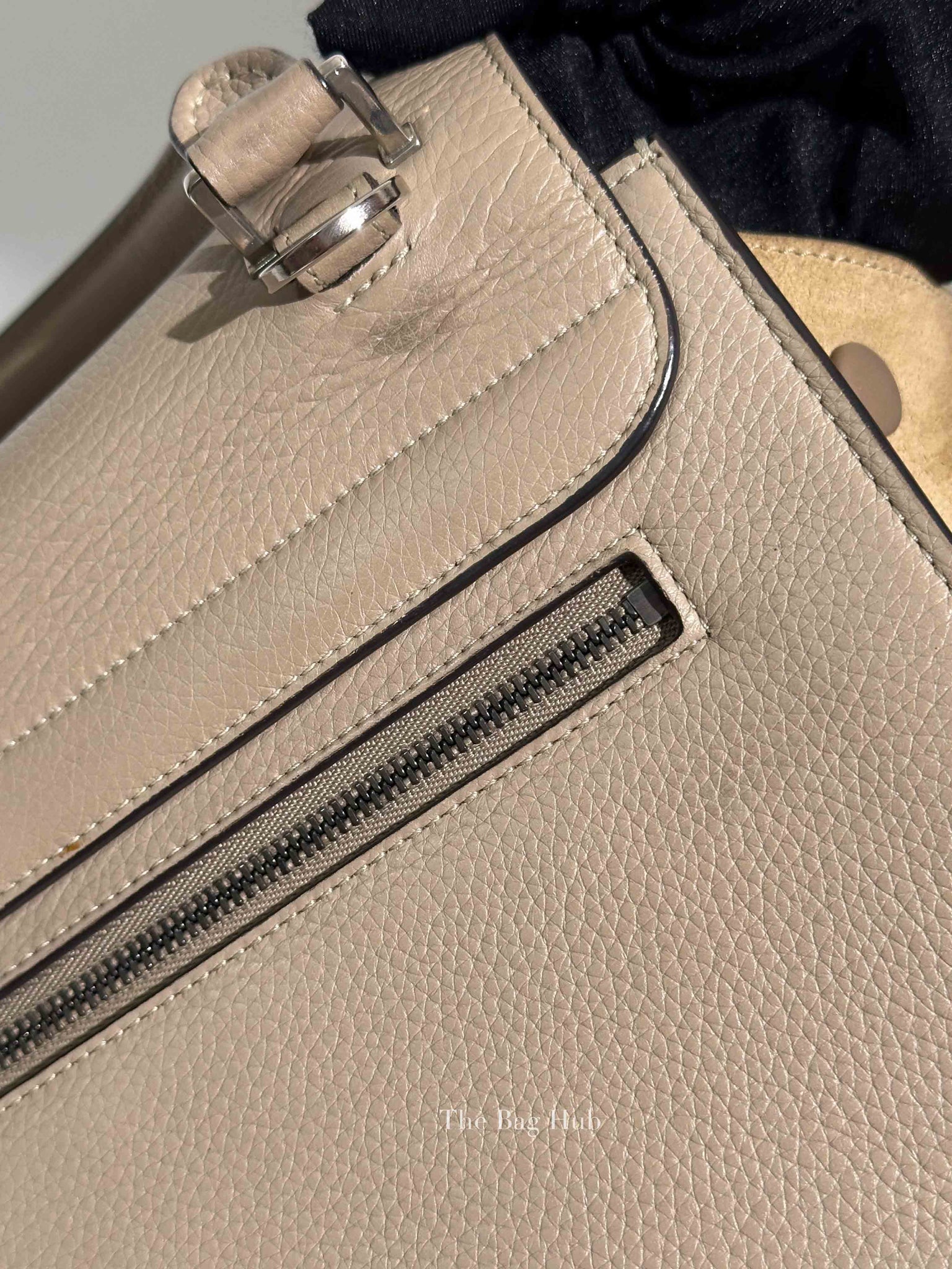 Celine Beige Suede/Leather Trapeze Small Bag