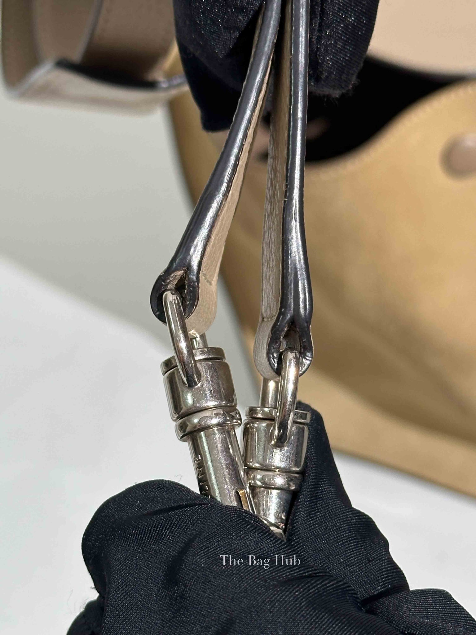 Celine Beige Suede/Leather Trapeze Small Bag