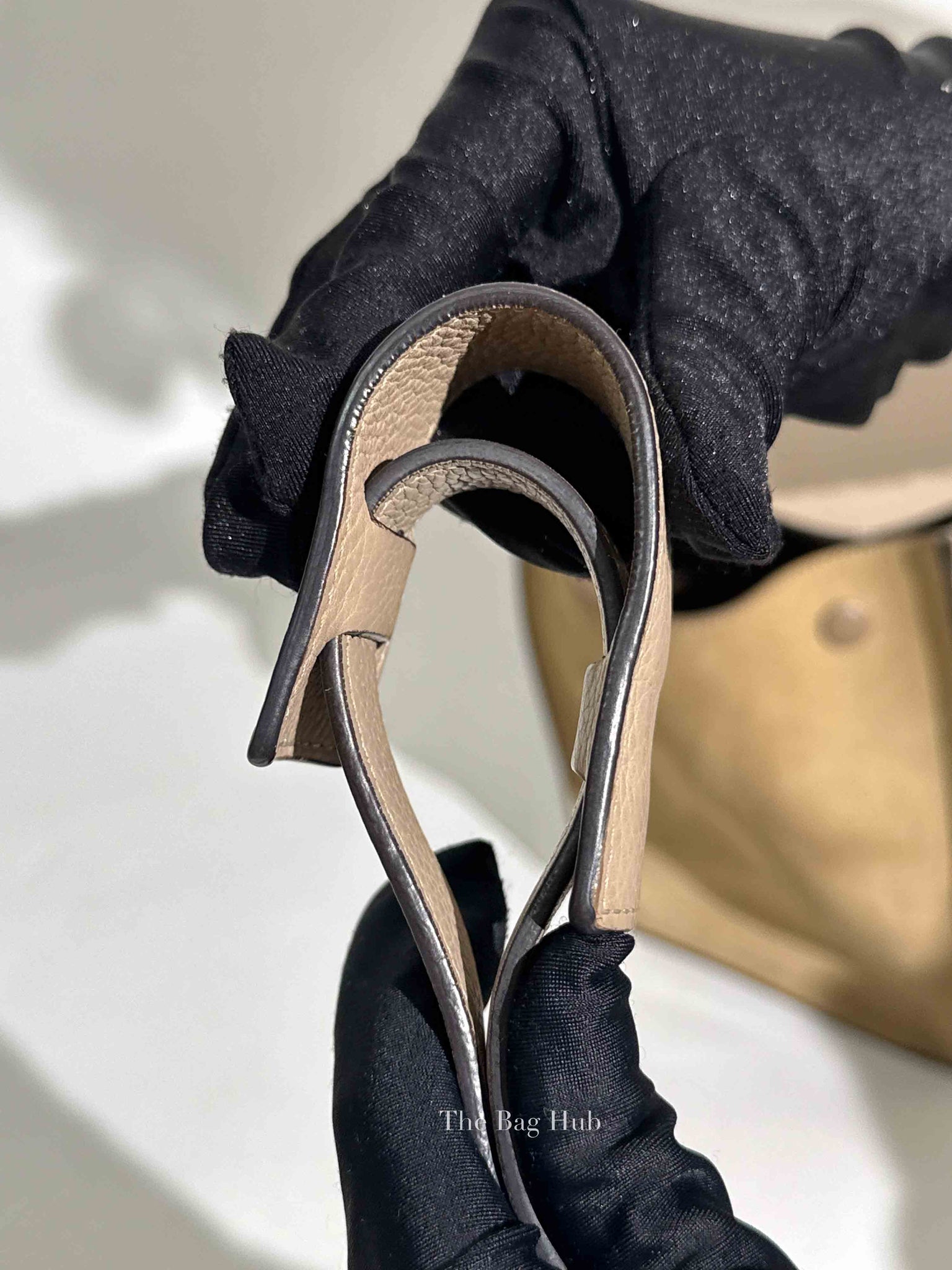 Celine Beige Suede/Leather Trapeze Small Bag