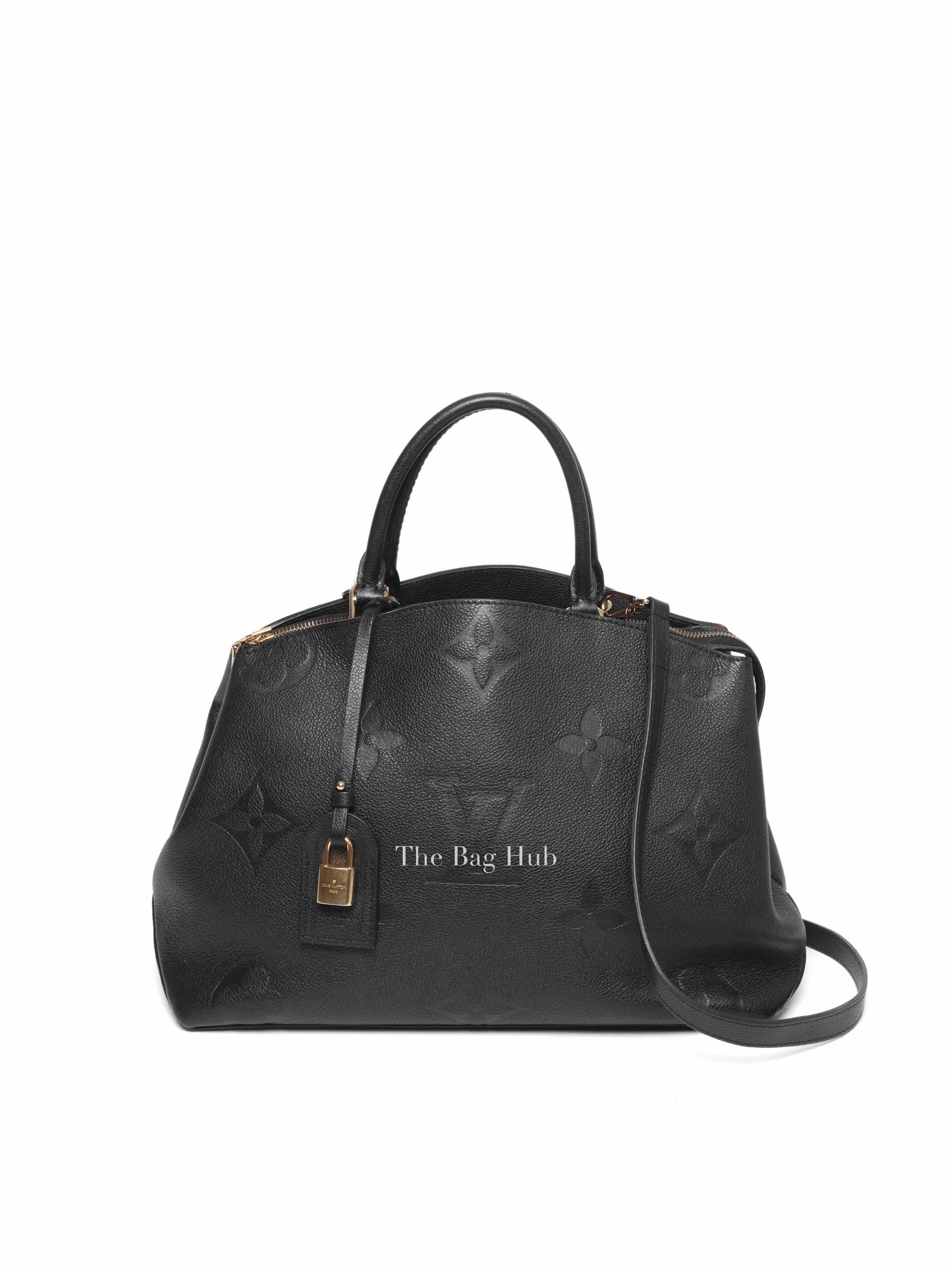 Louis Vuitton Black Leather Monogram Empreinte Grand Palais MM Bag