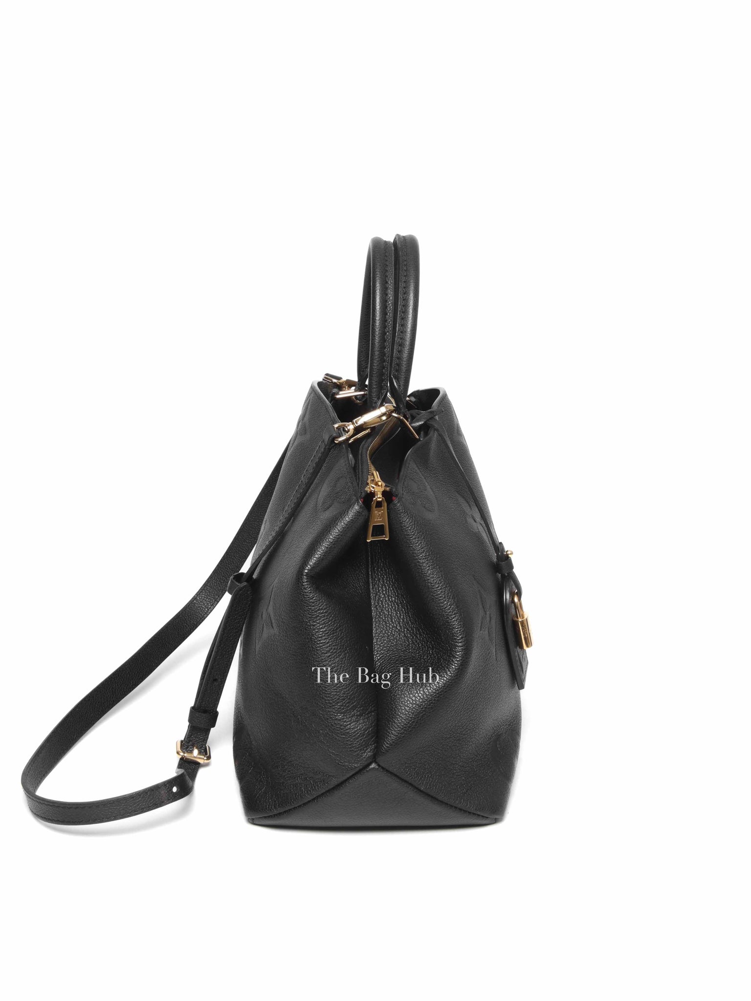 Louis Vuitton Black Leather Monogram Empreinte Grand Palais MM Bag