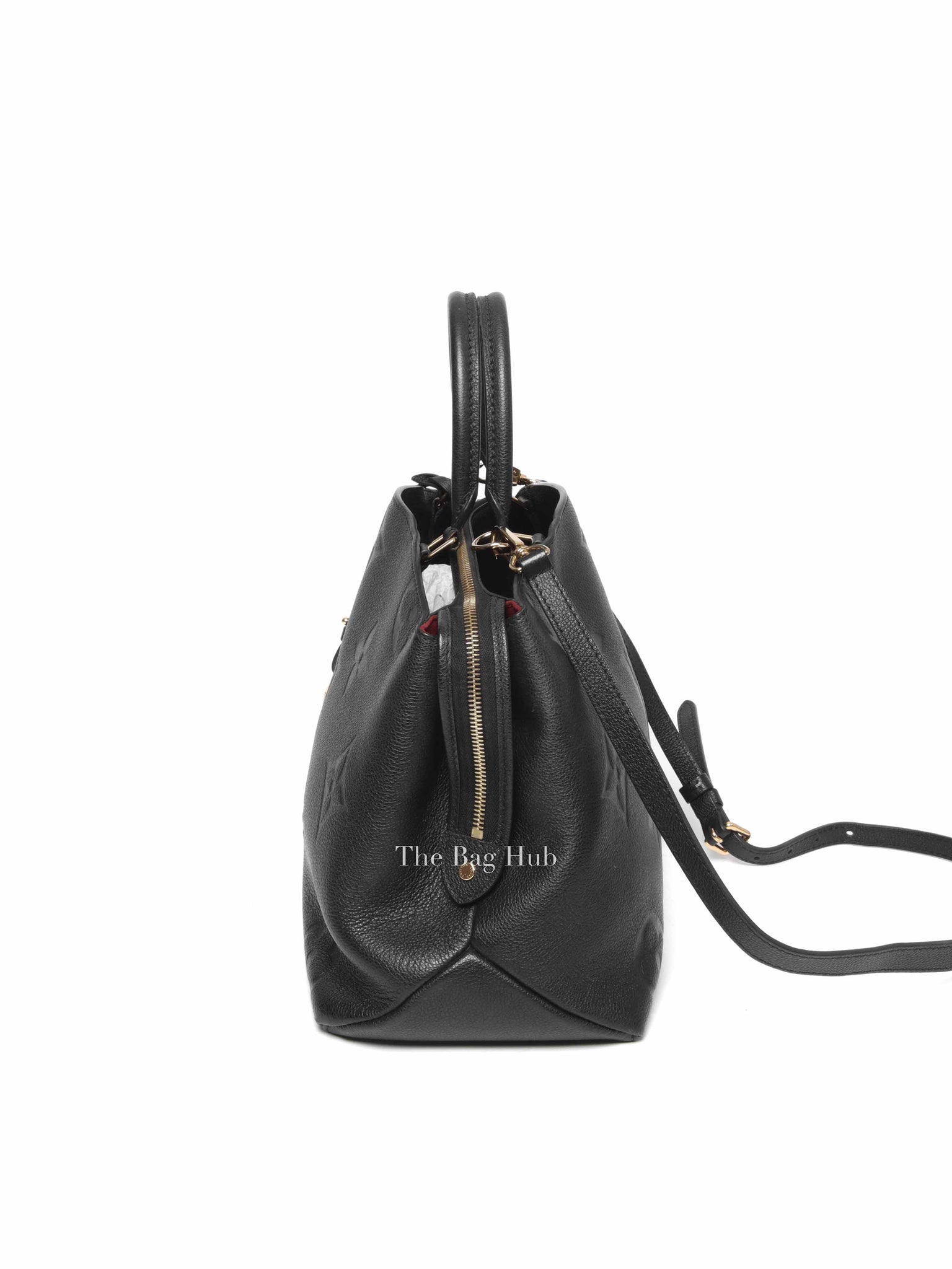 Louis Vuitton Black Leather Monogram Empreinte Grand Palais MM Bag