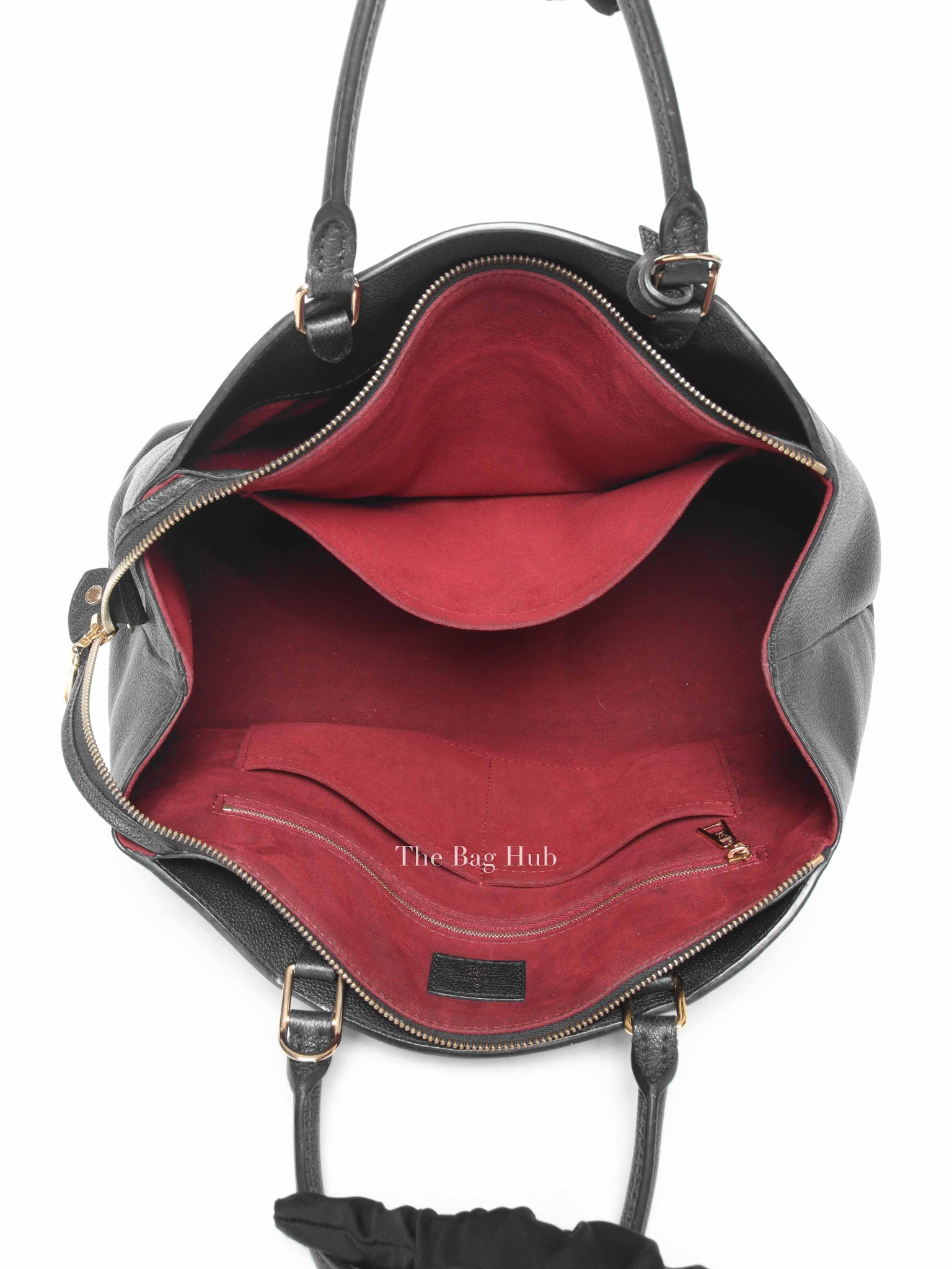 Louis Vuitton Black Leather Monogram Empreinte Grand Palais MM Bag