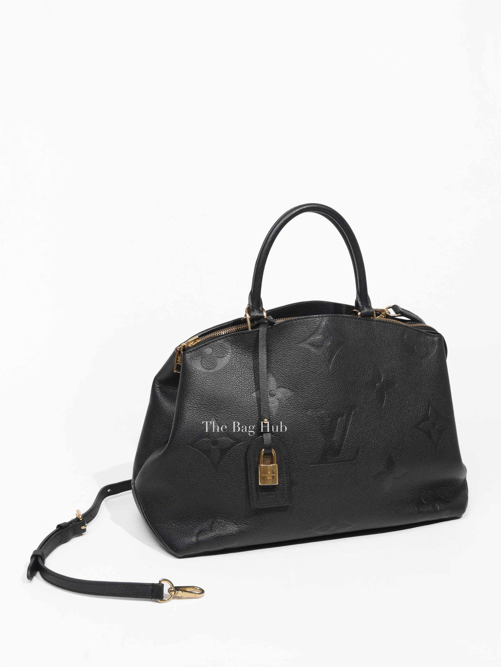 Louis Vuitton Black Leather Monogram Empreinte Grand Palais MM Bag