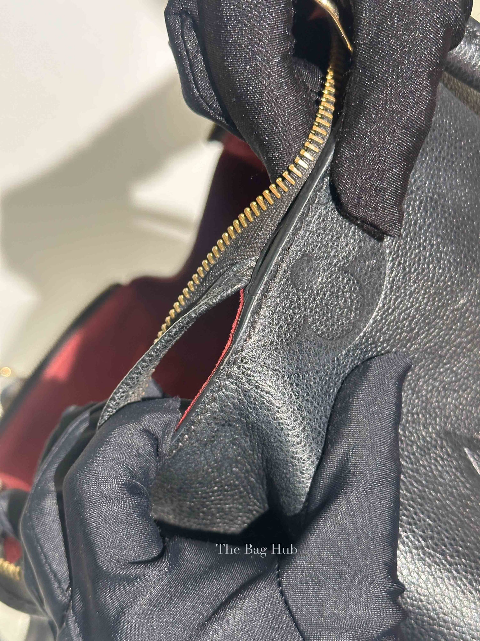 Louis Vuitton Black Leather Monogram Empreinte Grand Palais MM Bag