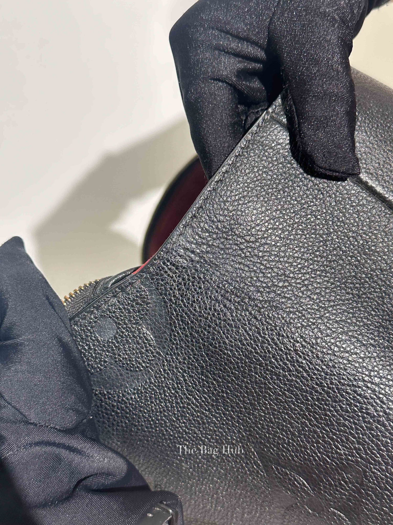 Louis Vuitton Black Leather Monogram Empreinte Grand Palais MM Bag