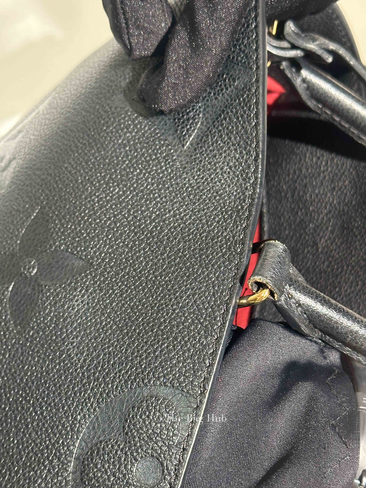 Louis Vuitton Black Leather Monogram Empreinte Grand Palais MM Bag