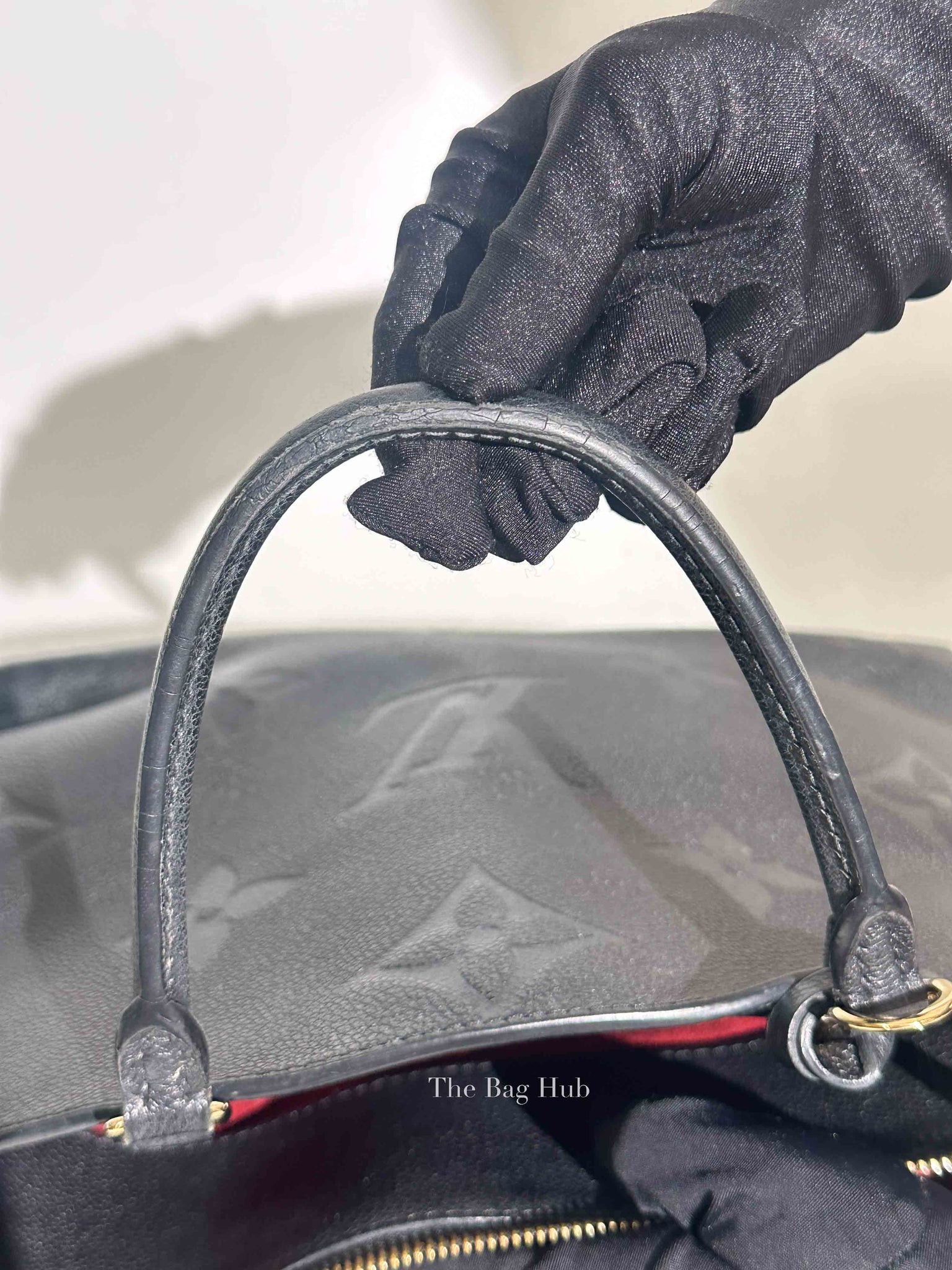 Louis Vuitton Black Leather Monogram Empreinte Grand Palais MM Bag