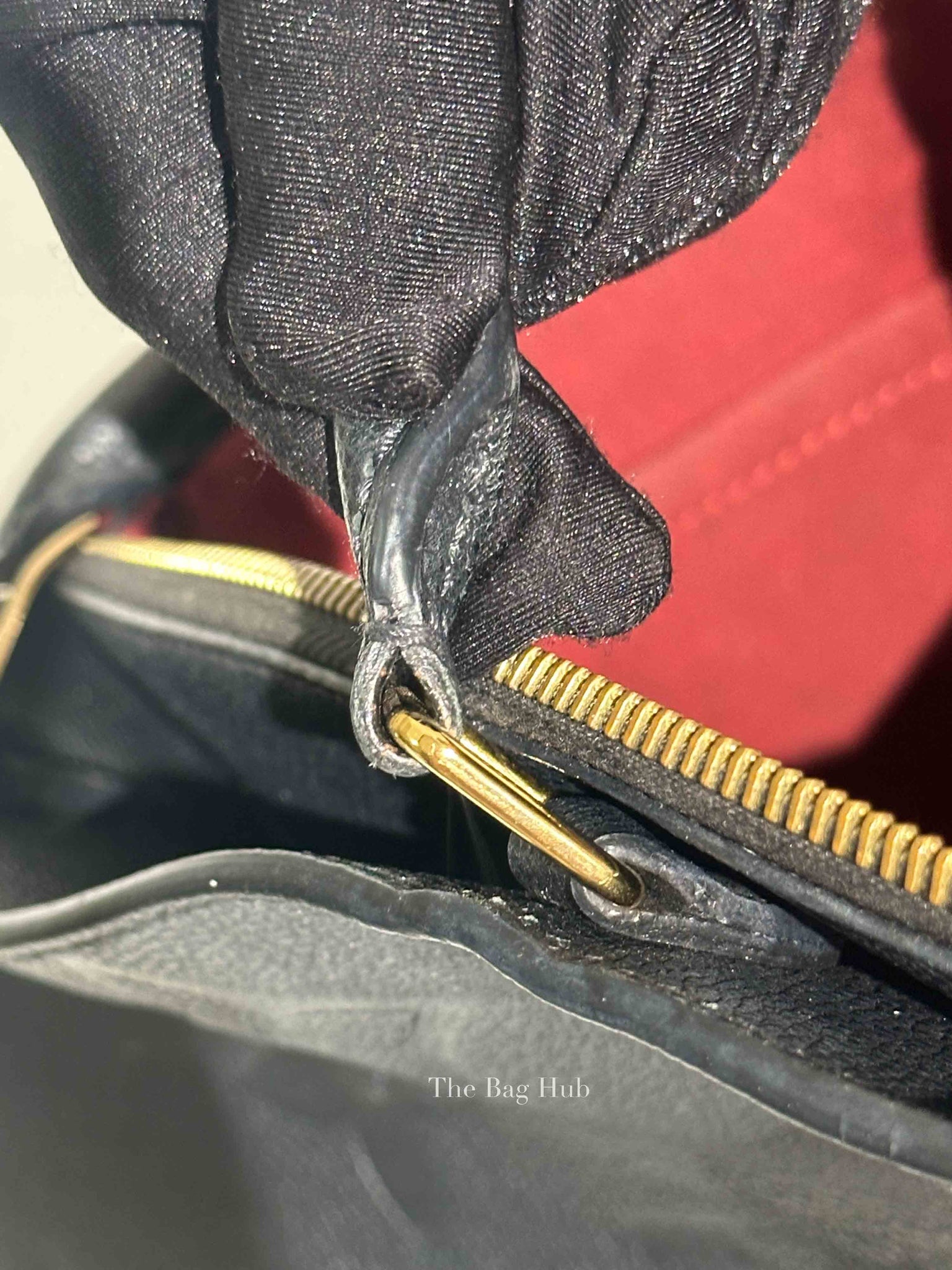 Louis Vuitton Black Leather Monogram Empreinte Grand Palais MM Bag