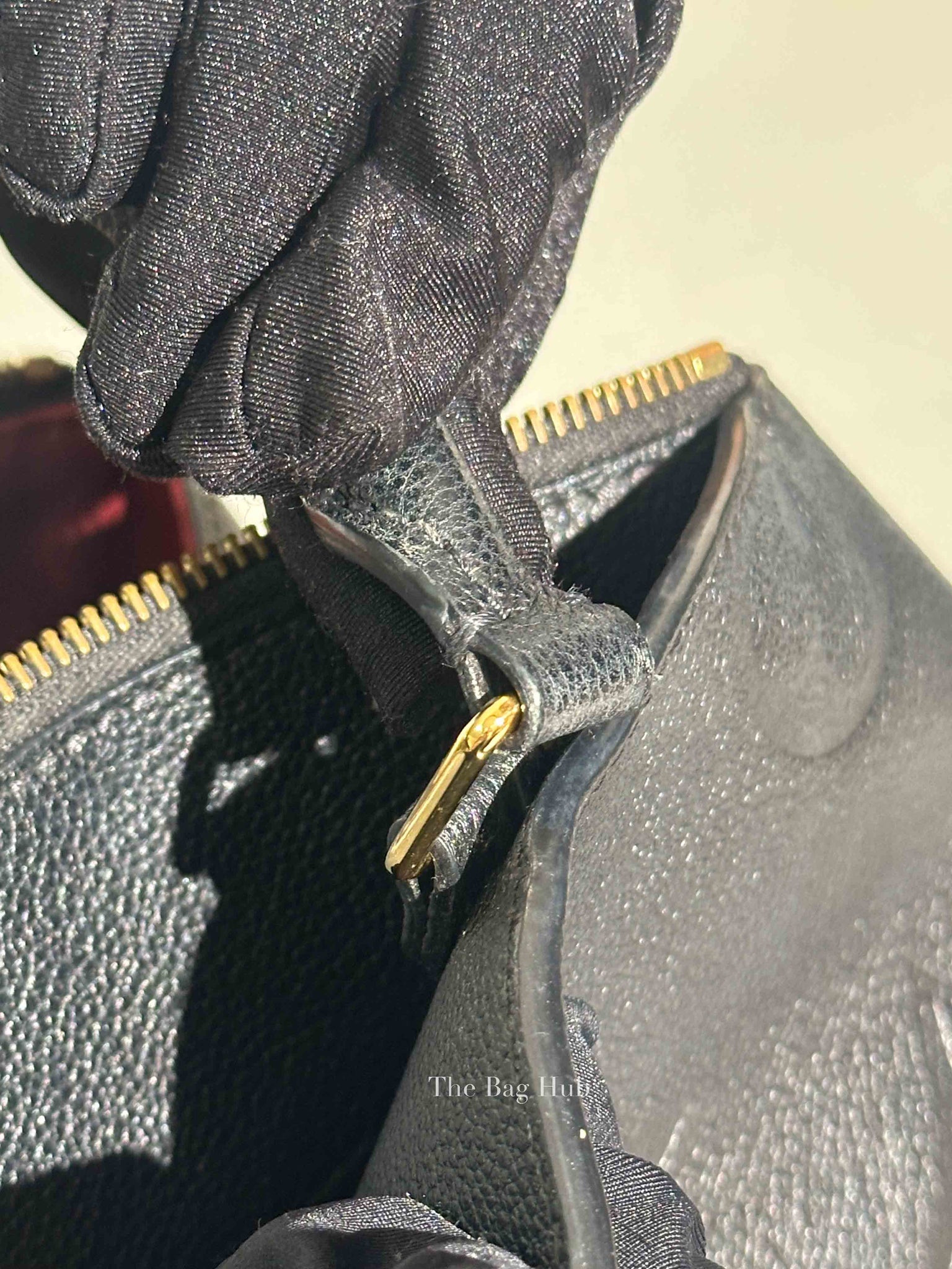 Louis Vuitton Black Leather Monogram Empreinte Grand Palais MM Bag