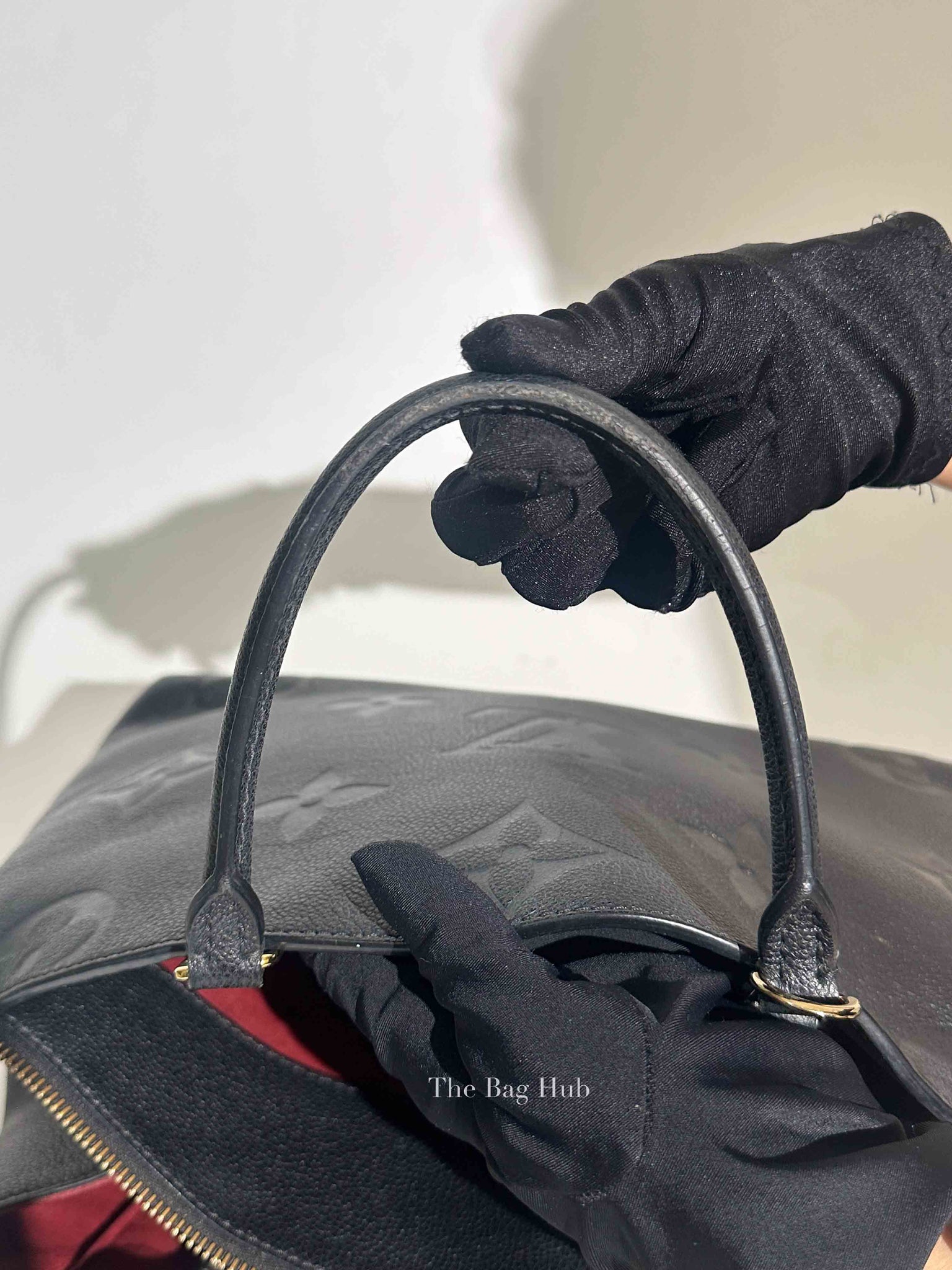 Louis Vuitton Black Leather Monogram Empreinte Grand Palais MM Bag