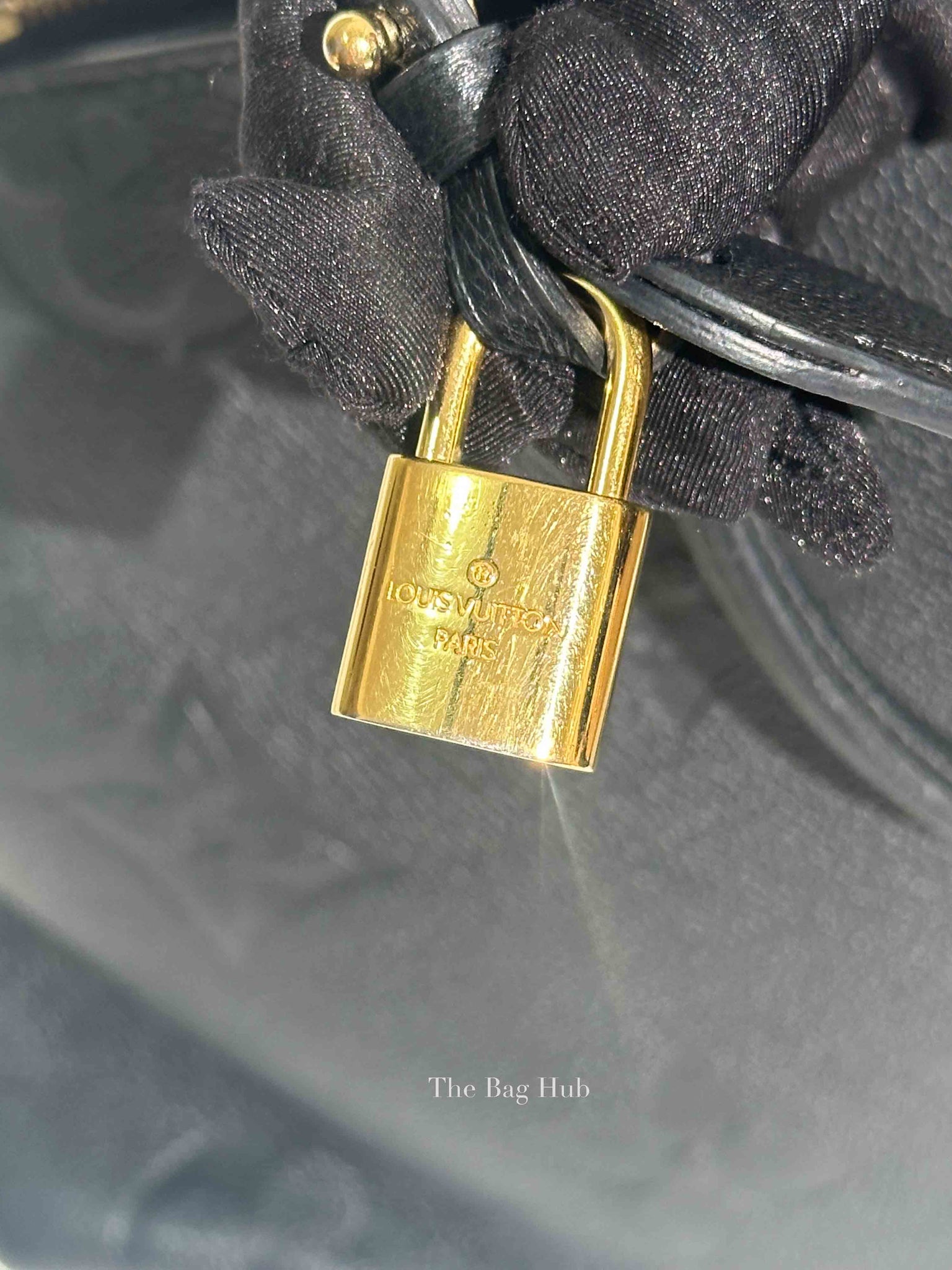 Louis Vuitton Black Leather Monogram Empreinte Grand Palais MM Bag
