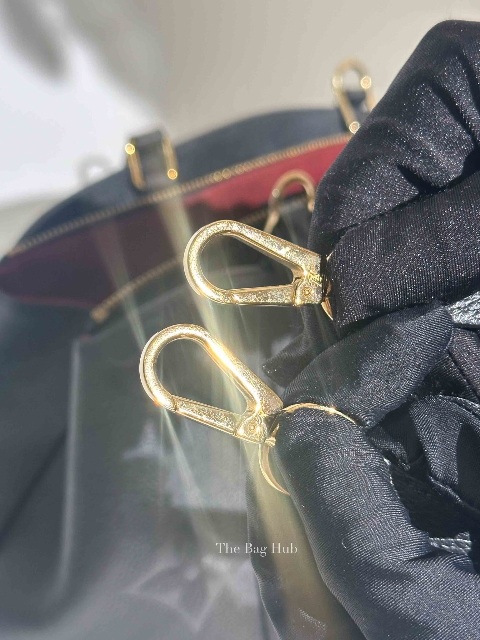 Louis Vuitton Black Leather Monogram Empreinte Grand Palais MM Bag