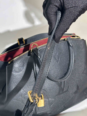 Louis Vuitton Black Leather Monogram Empreinte Grand Palais MM Bag