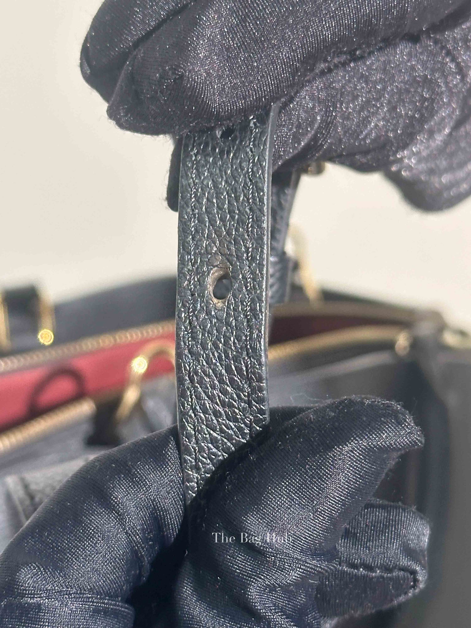 Louis Vuitton Black Leather Monogram Empreinte Grand Palais MM Bag