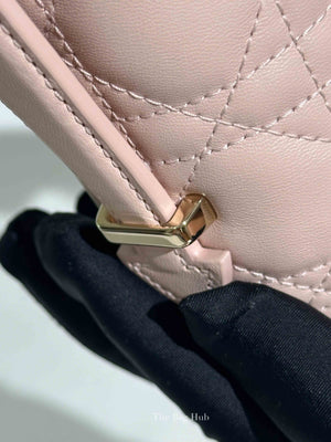 Dior Powder Pink Cannage Leather My Dior Top Handle Bag