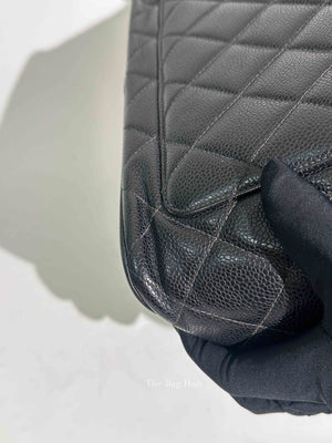 Chanel Black Quilted Caviar Medallion Tote Bag GHW