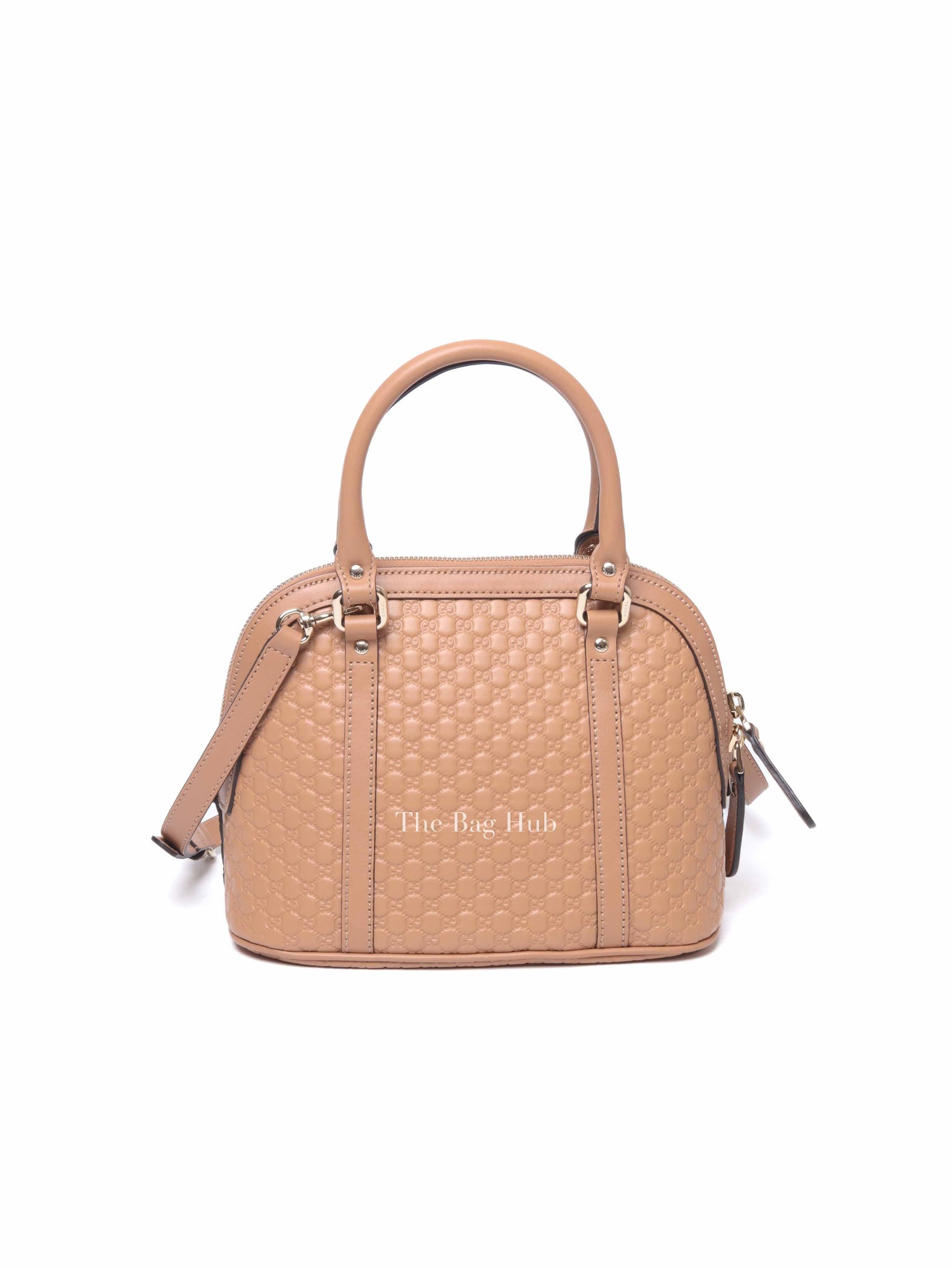 Gucci Camelia Leather Microguccissima Mini Dome Satchel Bag