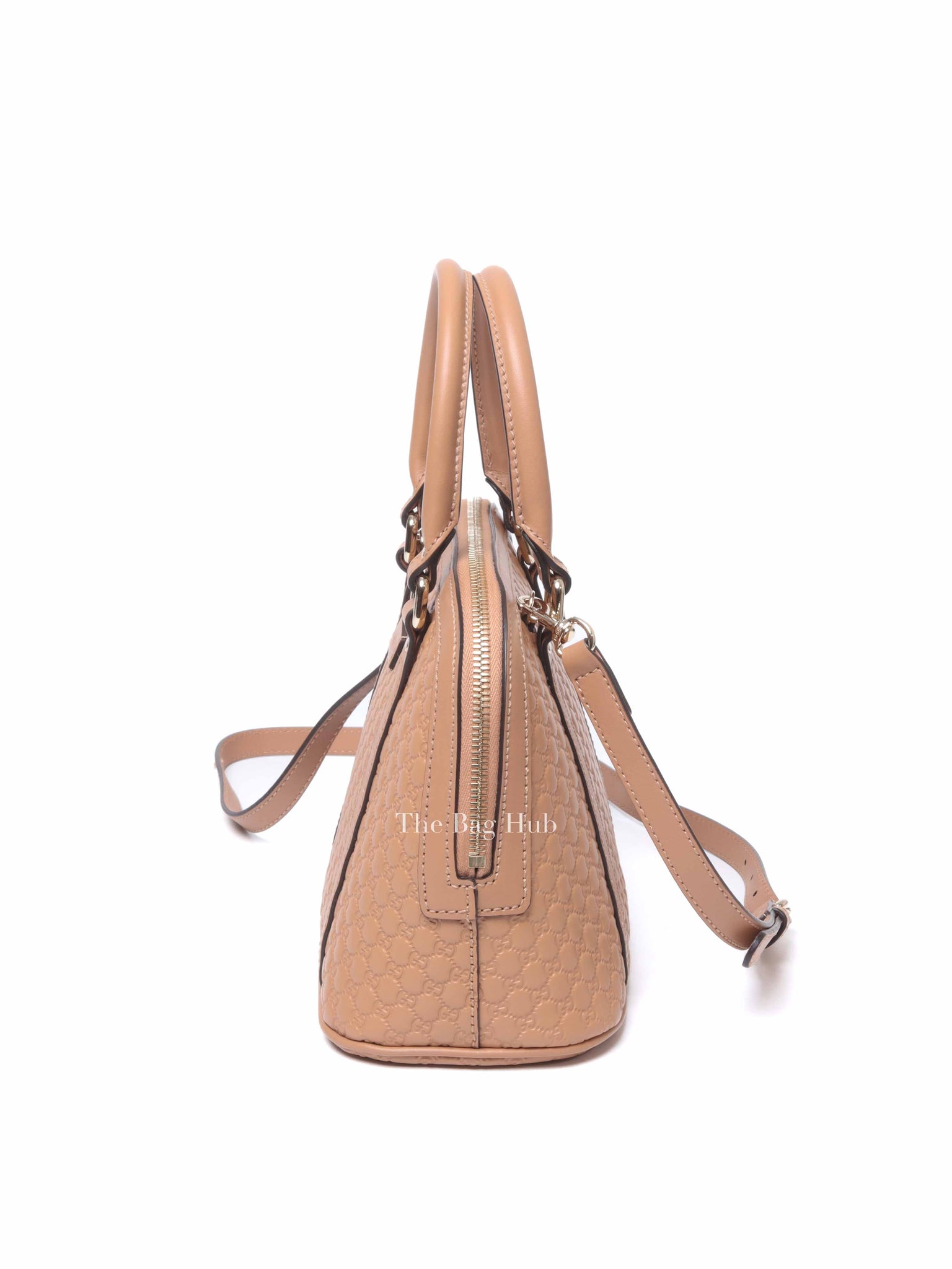 Gucci Camelia Leather Microguccissima Mini Dome Satchel Bag