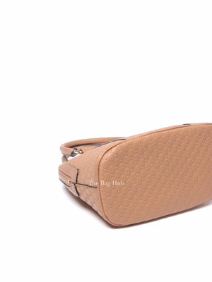 Gucci Camelia Leather Microguccissima Mini Dome Satchel Bag