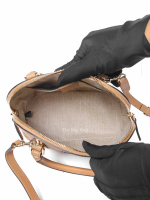 Gucci Camelia Leather Microguccissima Mini Dome Satchel Bag