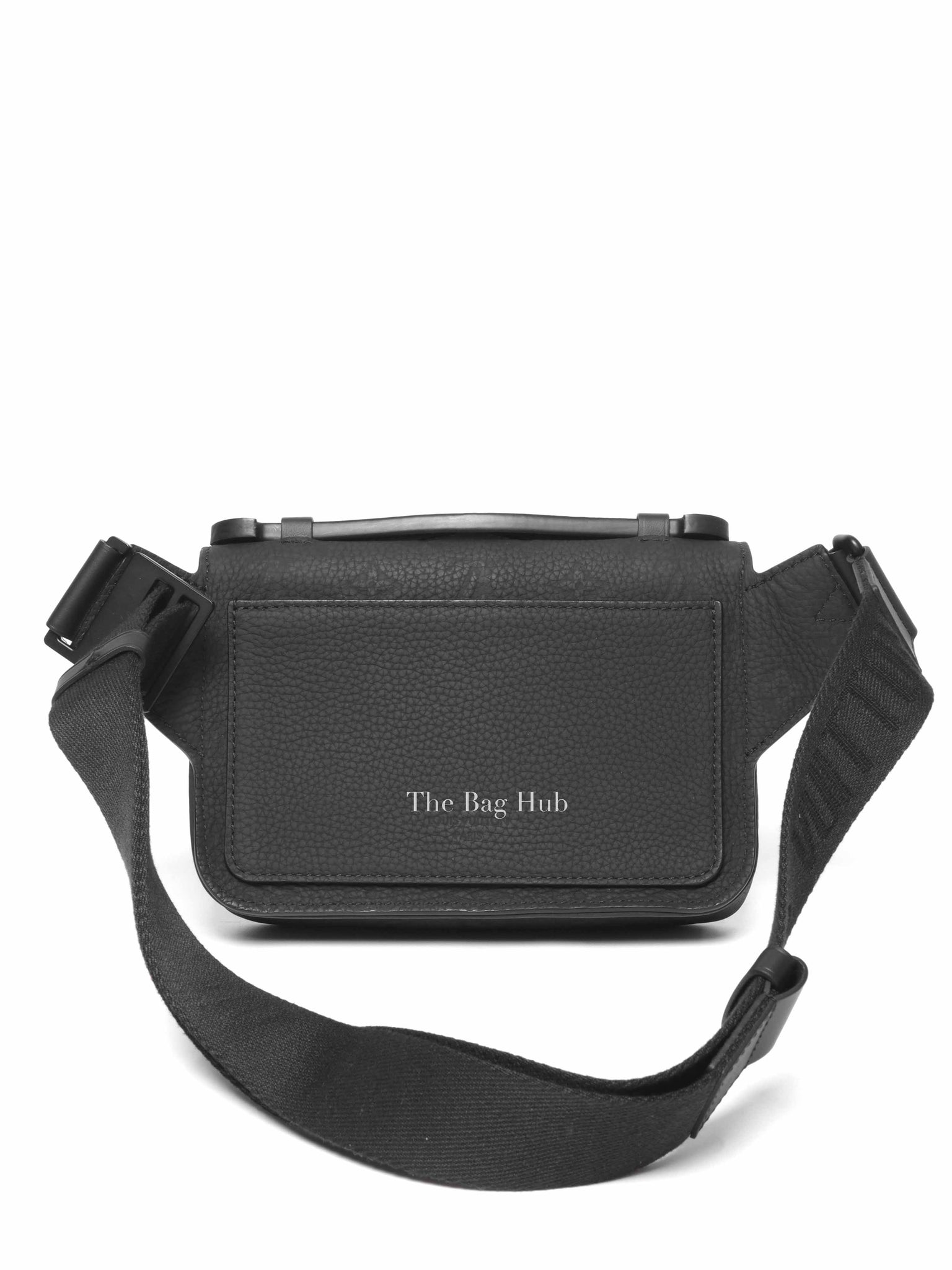 Louis Vuitton Black Leather Monogram S-Lock Sling Shoulder Bag