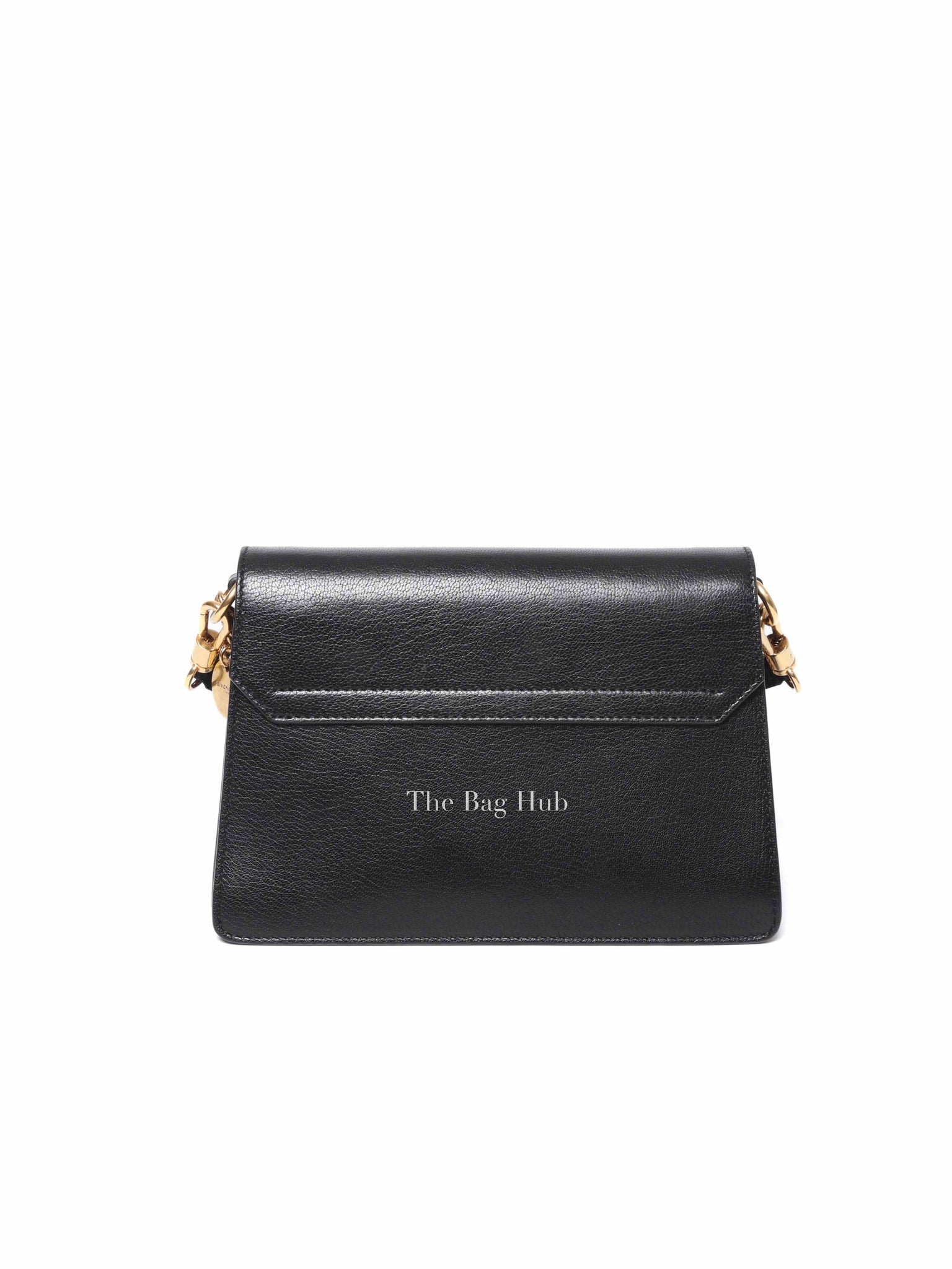 Givenchy Black Leather and Suede Small GV3 Shoulder Bag